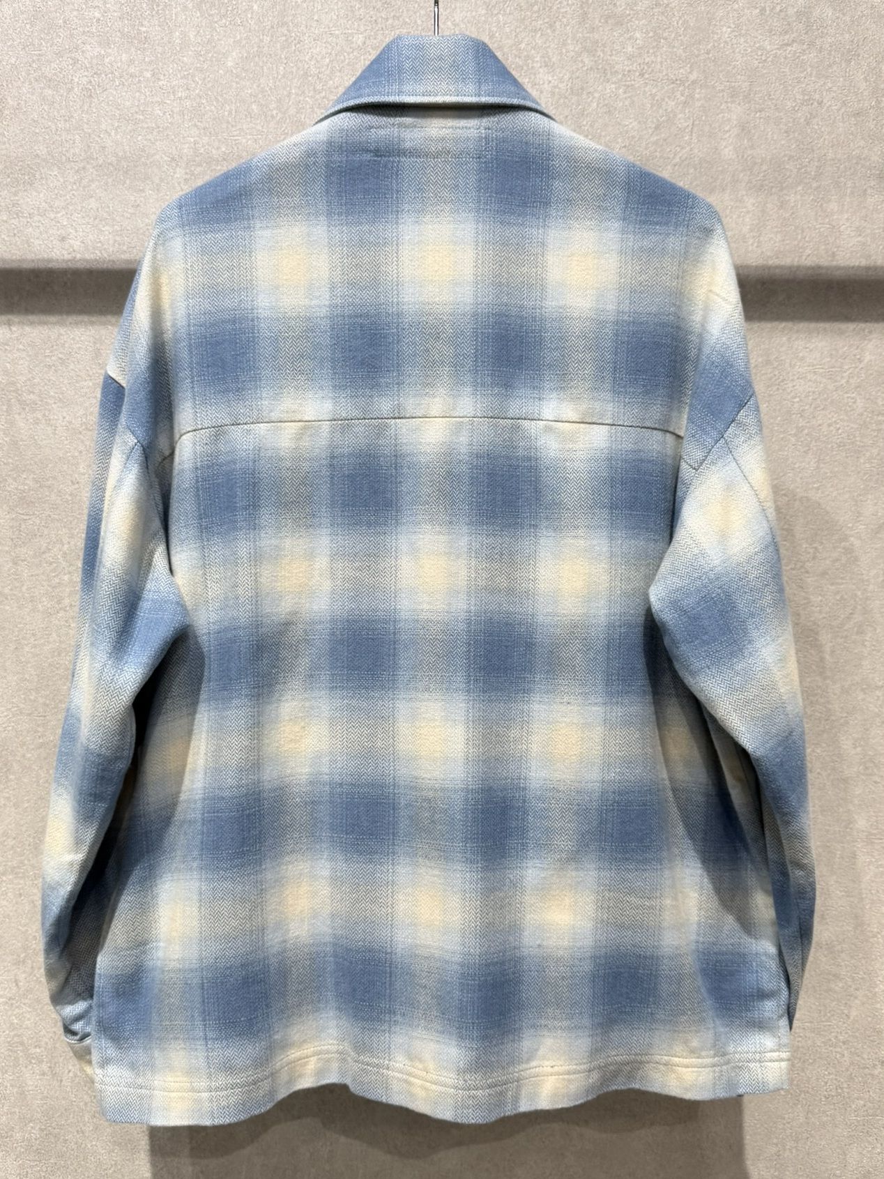 FLANNEL CHECK JK / RC41-JK-006 / フランネルチェックCPOジャケット / サックスブルー