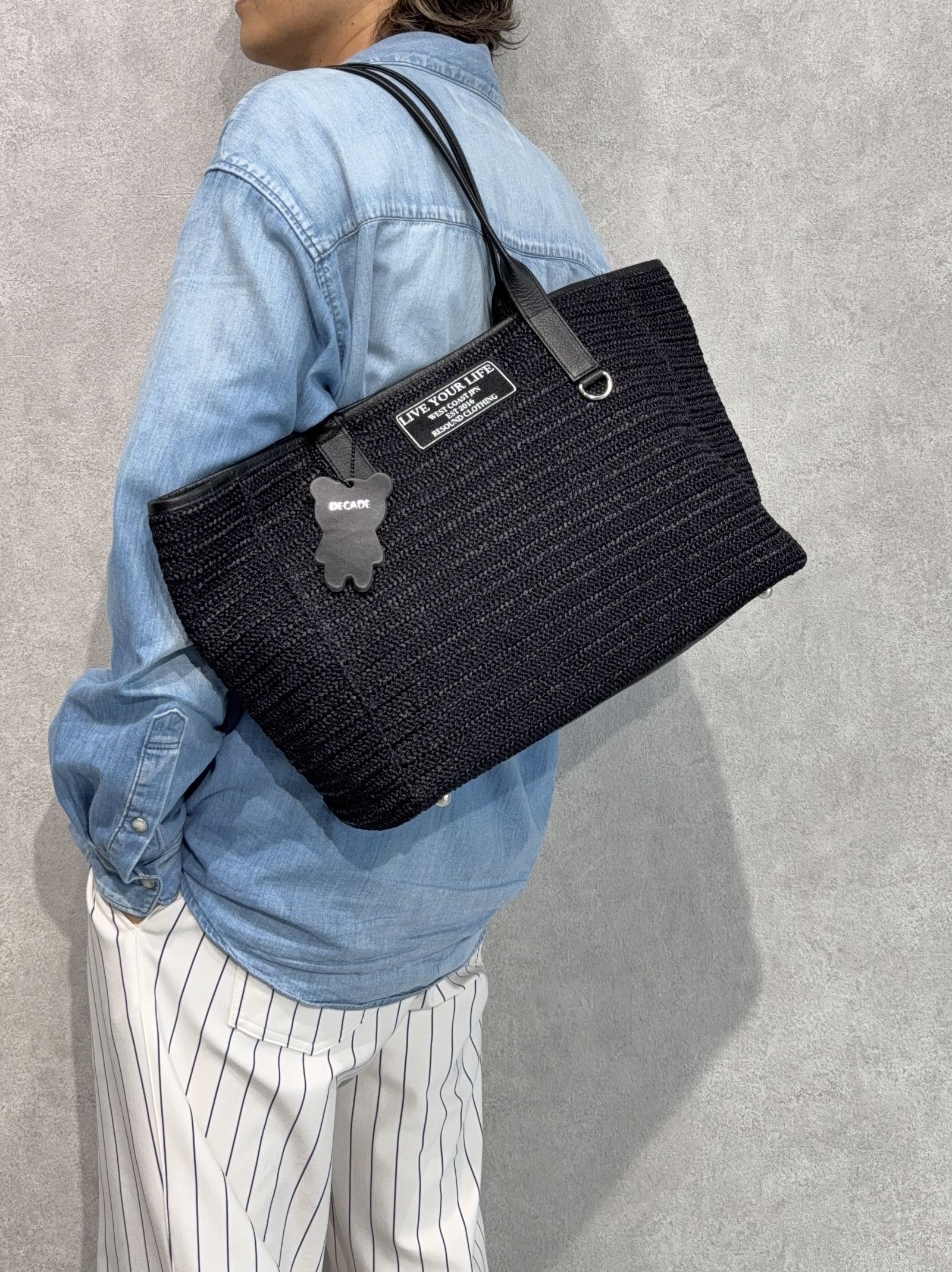 RESOUND CLOTHING - MESH TOTE BAG / RC36-BAG-002RD / メッシュ