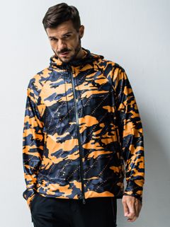 RUSH ZIP HOODIE / OR1-C-004 / ラッシュガードジップパーカー / オレンジカモフラ (1月上旬入荷予定)