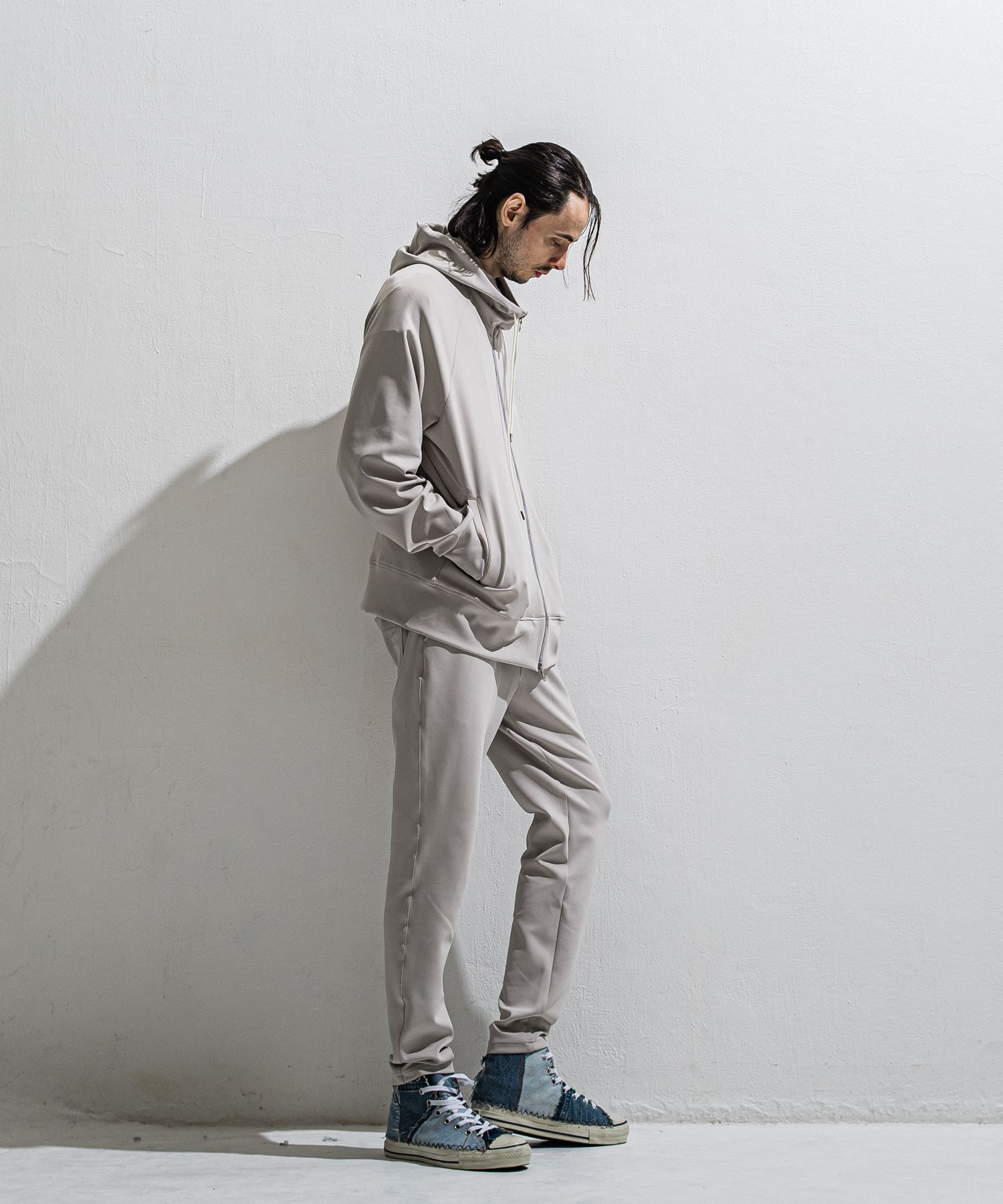 GAVIRIA DB EASY PANTS / DP1-ST-002 / ダンボールジャージイージーパンツ / グレージュ (3月中旬入荷予定)