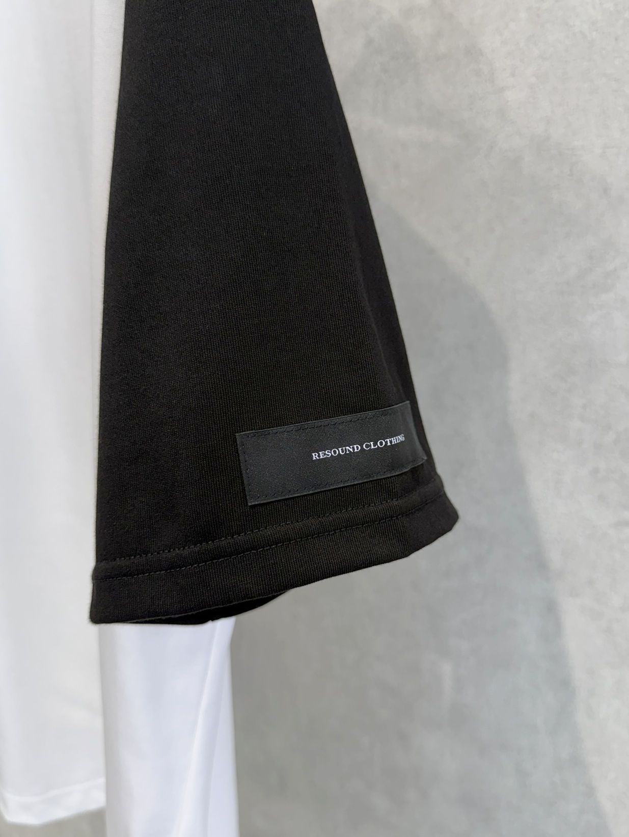BACK RC RAGLAN OVER TEE / RC39-T-001 / バックロゴラグランビッグTシャツ / ホワイト×ブラック