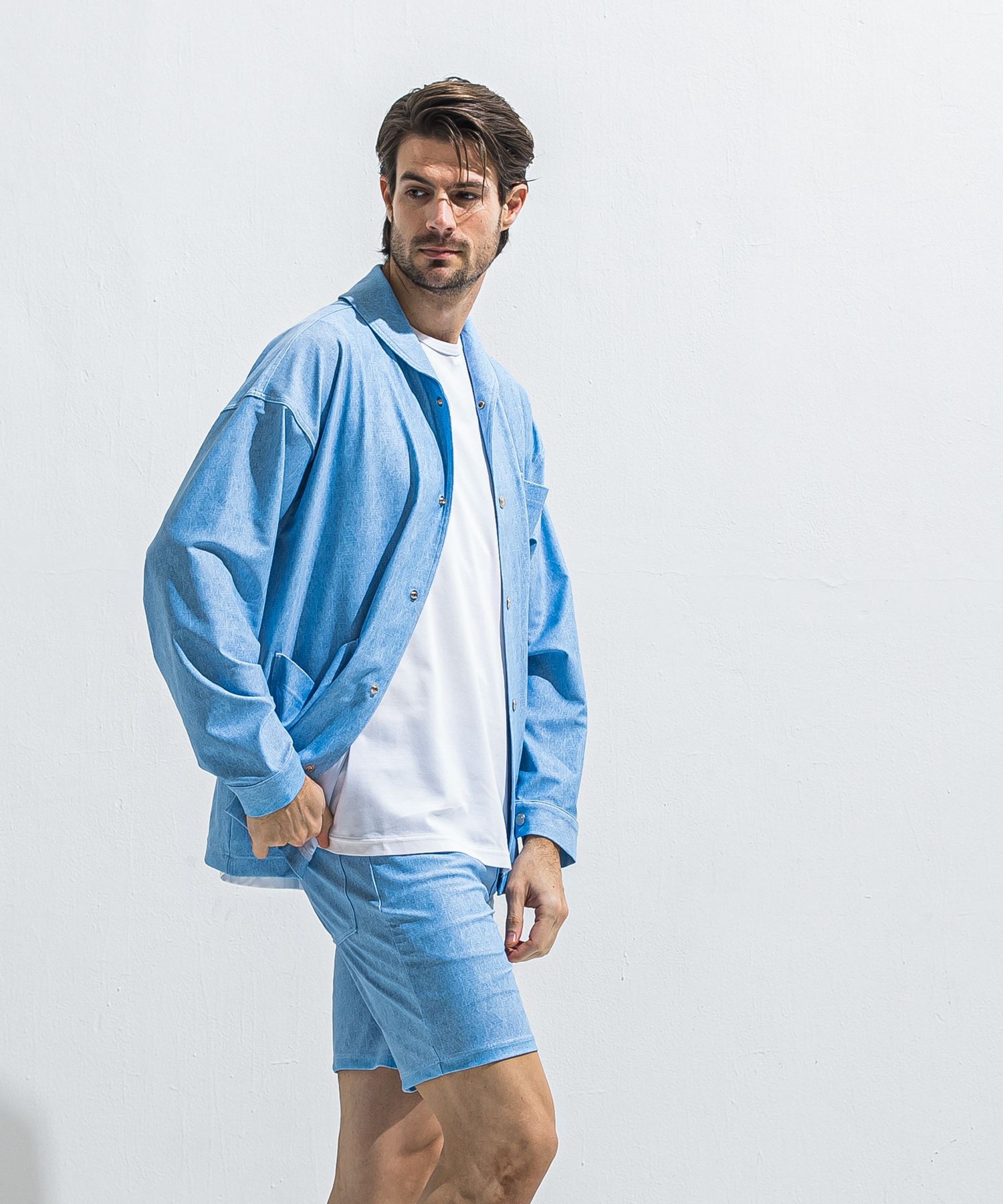 RUSH CAVER ALL / RC40-JK-002 / ラッシュガードカバーオール / ライトインディゴ (5月中旬入荷予定)