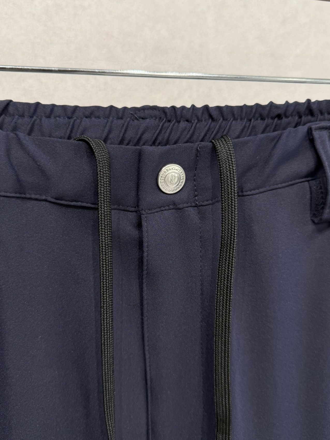 PAT WIDE EASY PANTS / RC39-ST-036BN / サテンワイドテーパードパンツ / ネイビー