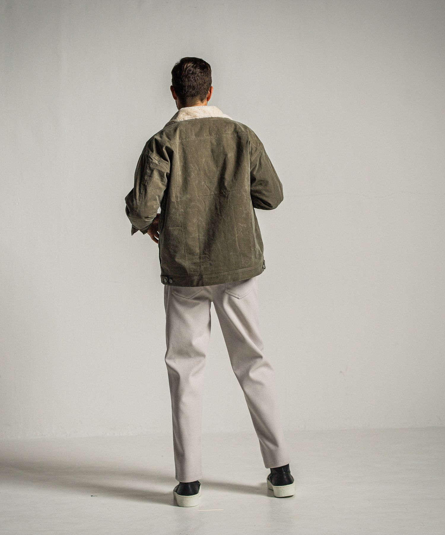 MELTON WIDE TUCK PANTS / RC34-ST-016WT / メルトンワイドタックパンツ / グレージュ