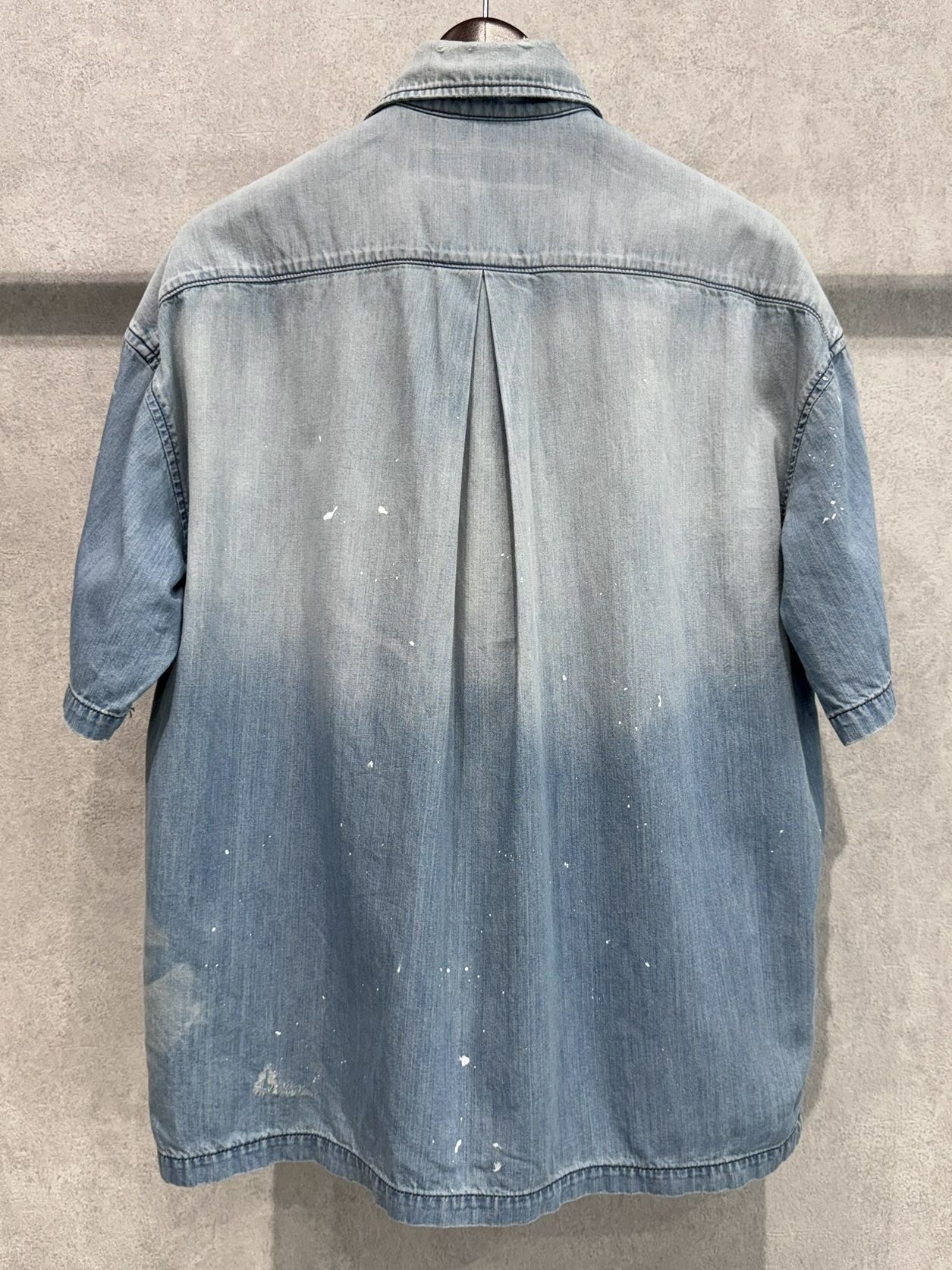 HALF DENIM SHIRTS / RC40-SH-002 / デニム半袖シャツ / ライトインディゴ