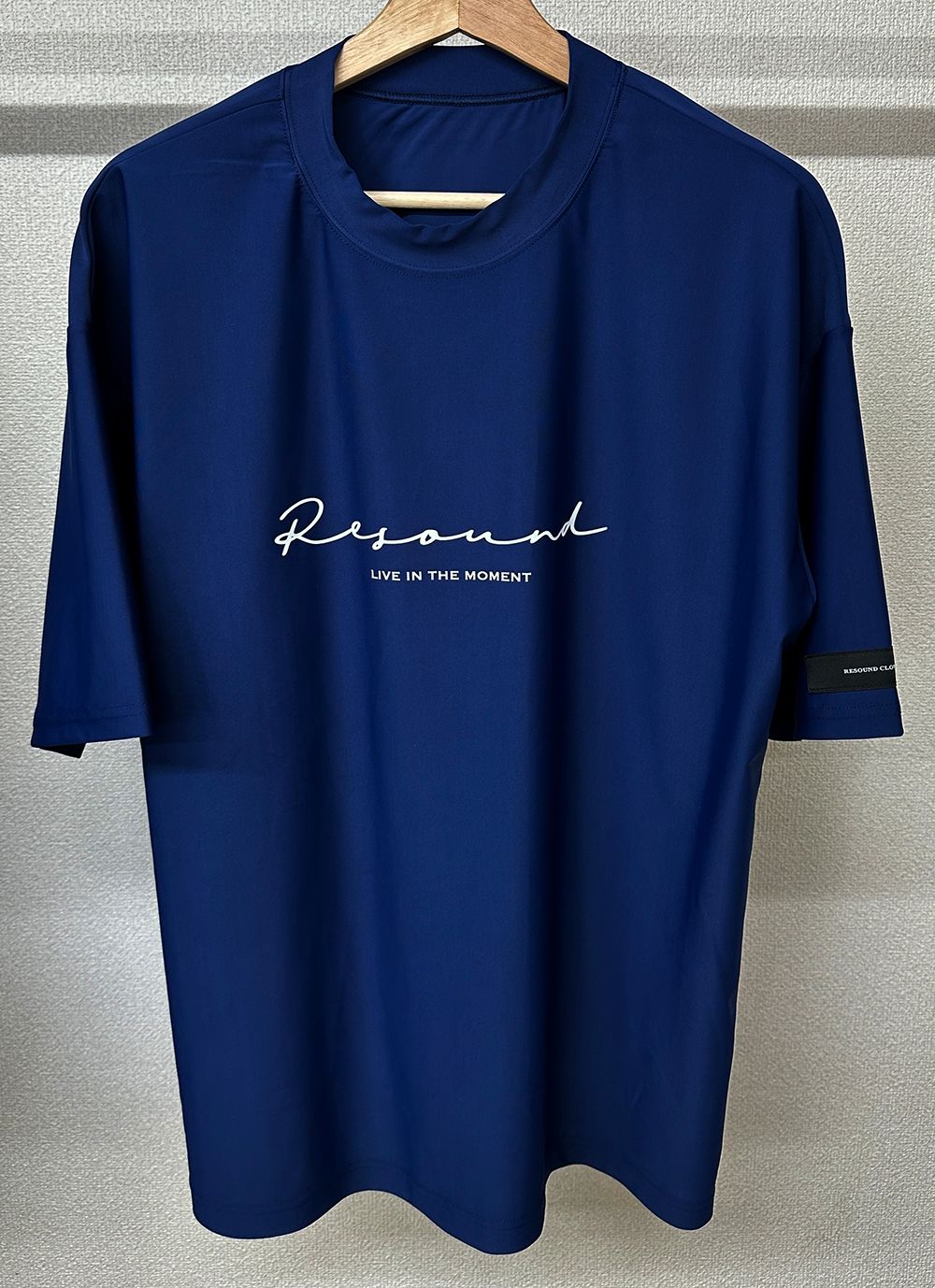 HANDWRITING RUSH OVER T / RC32-T-010 / ハンドライティングロゴラッシュガードビッグTシャツ / ネイビー
