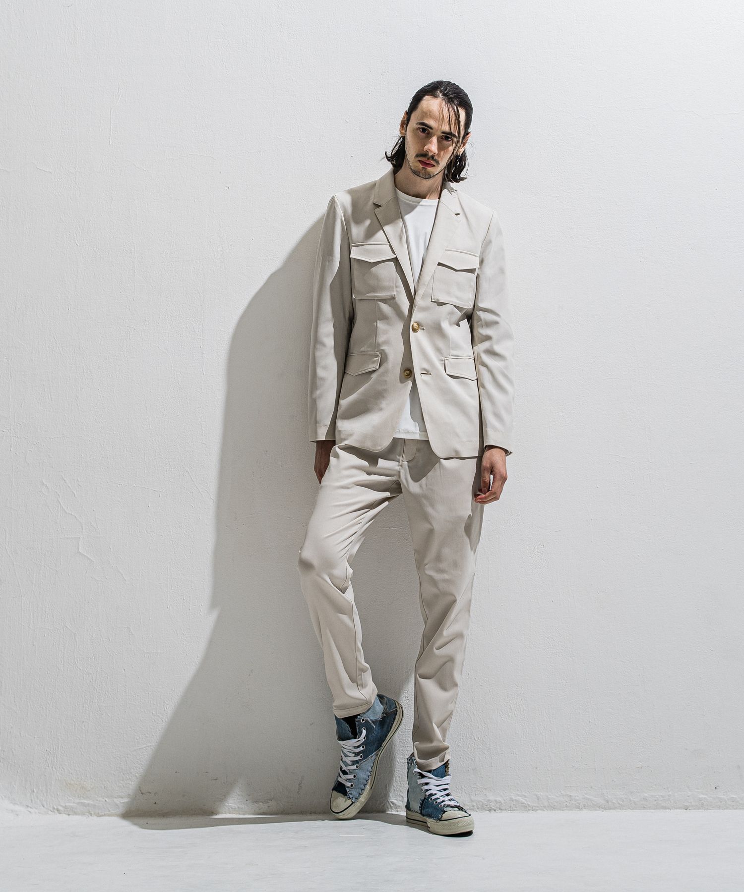 PS-65 JACKET / DP1-JK-002 / ミリタリーテーラードジャケット / ベージュ (2月中旬入荷予定)