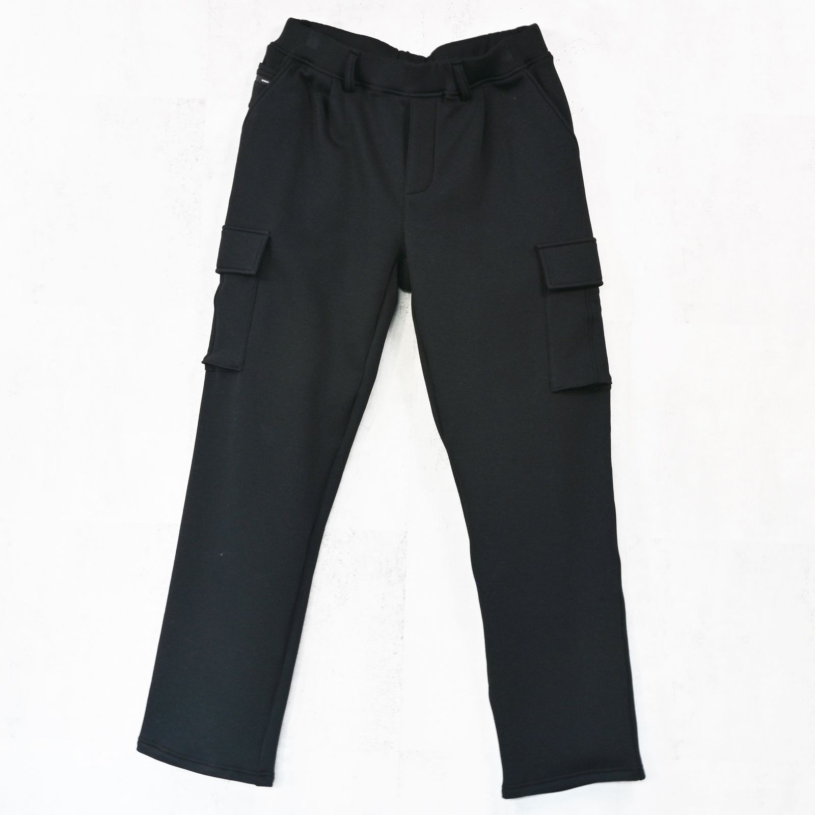 VELOURS FLEECE HEAD CARGO / RC42-ST-043 / 裏起毛セミワイドカーゴタックパンツ / ブラック (11月中旬入荷予定)