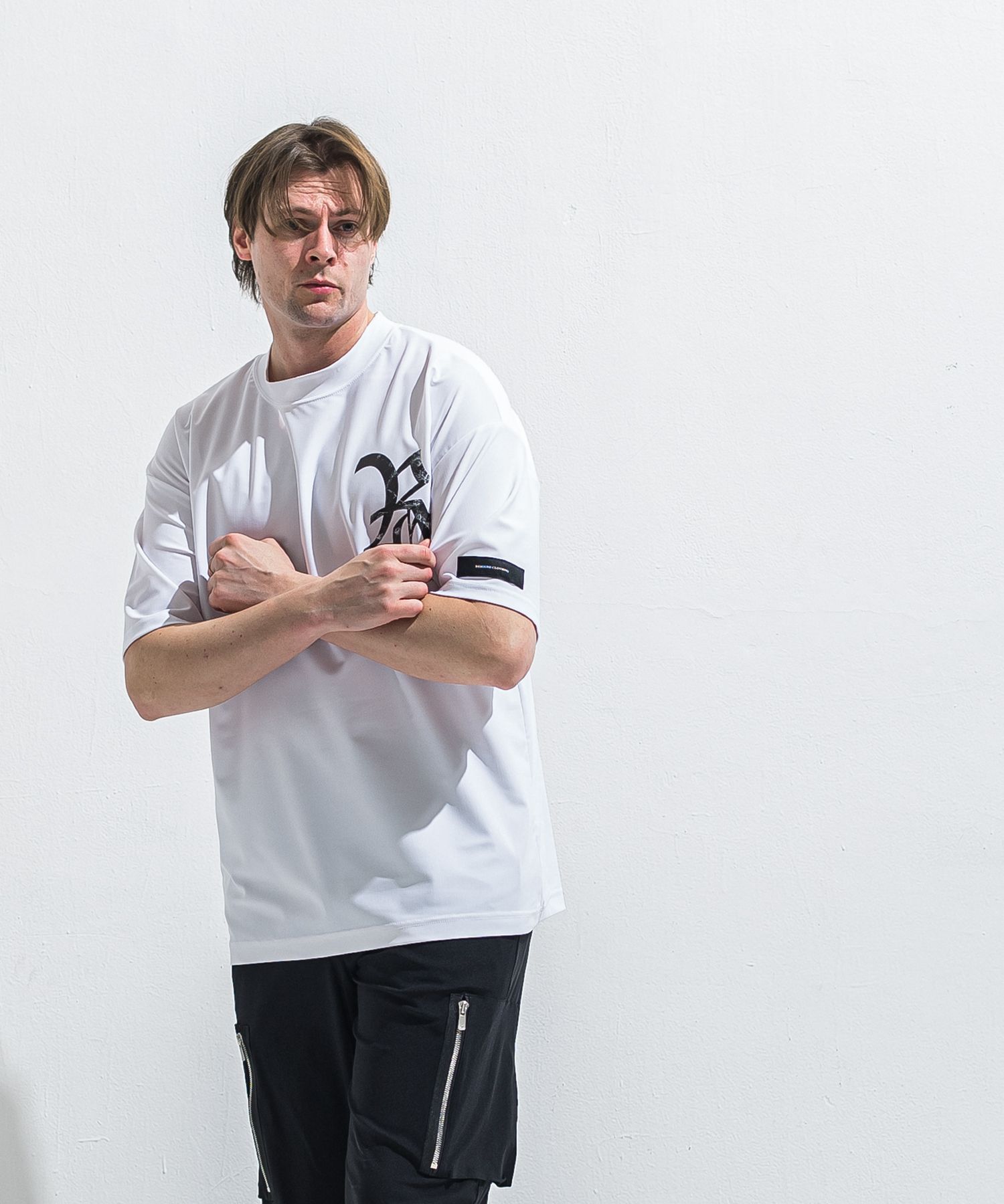 RC RUSH OVER T / RC40-T-009 / RCロゴラッシュガードビッグTシャツ / ホワイト×ブラック (6月上旬入荷予定)