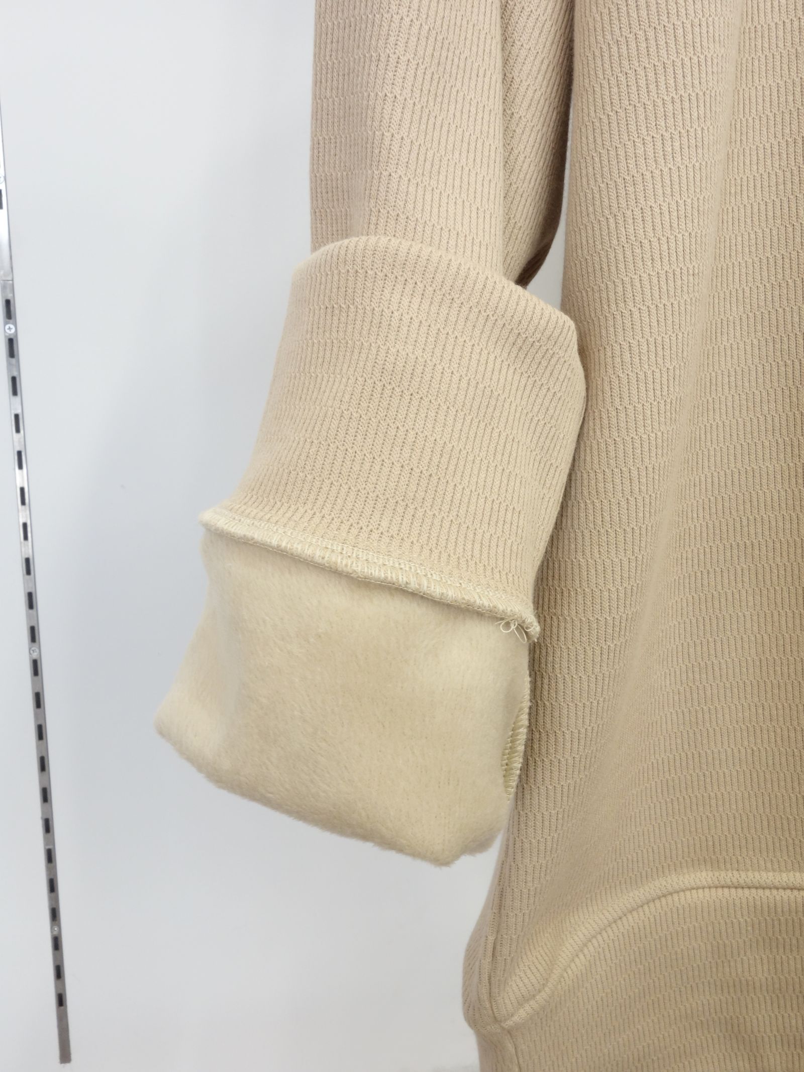 VELOURS FLEECE THERMAL LOOSE TRAINER / RC34-C-002 / 裏起毛サーマルトレーナー / ベージュ