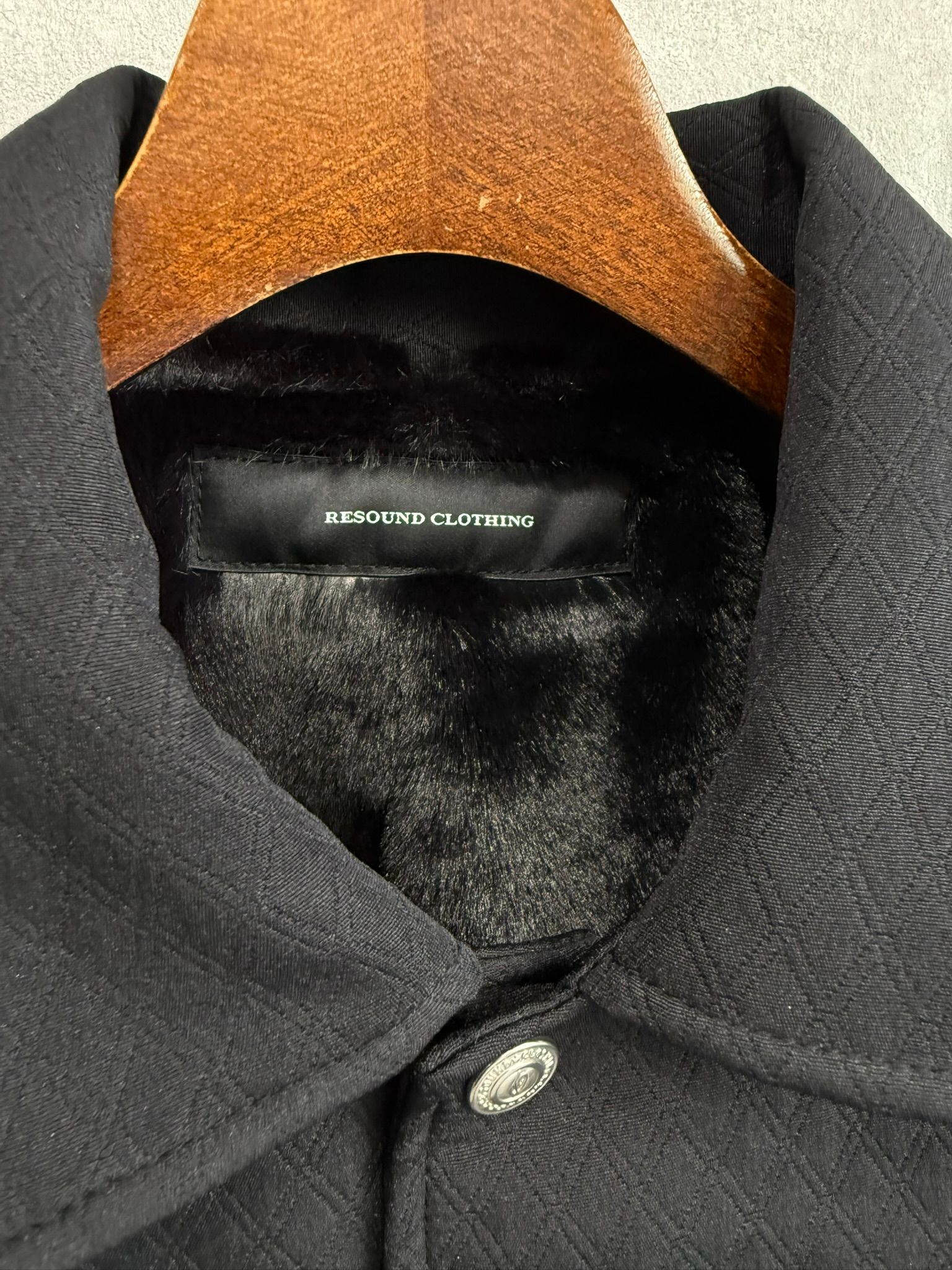 FUR COACH JK / RC38-JK-005 / キルティングファーコーチジャケット / ブラック