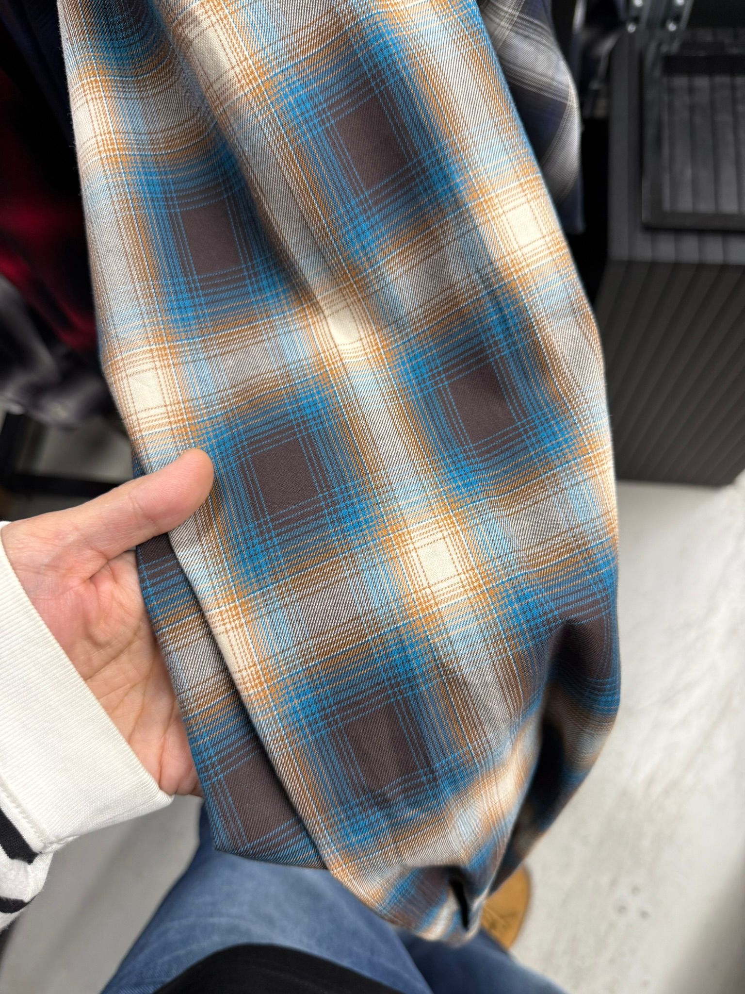 PULL JACK SHIRT / RC39-SH-003 / プルオーバーチェックシャツ / ブルー×ブラウン (3月上旬入荷予定)