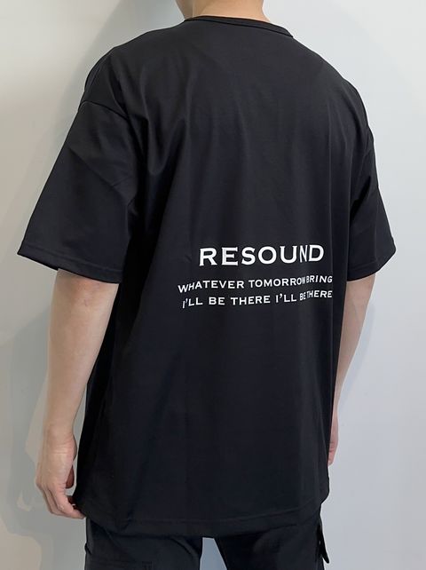 BACK ICON ROGO LOOSE TEE / RC27-T-001 / バックロゴビッグTシャツ / ブラック