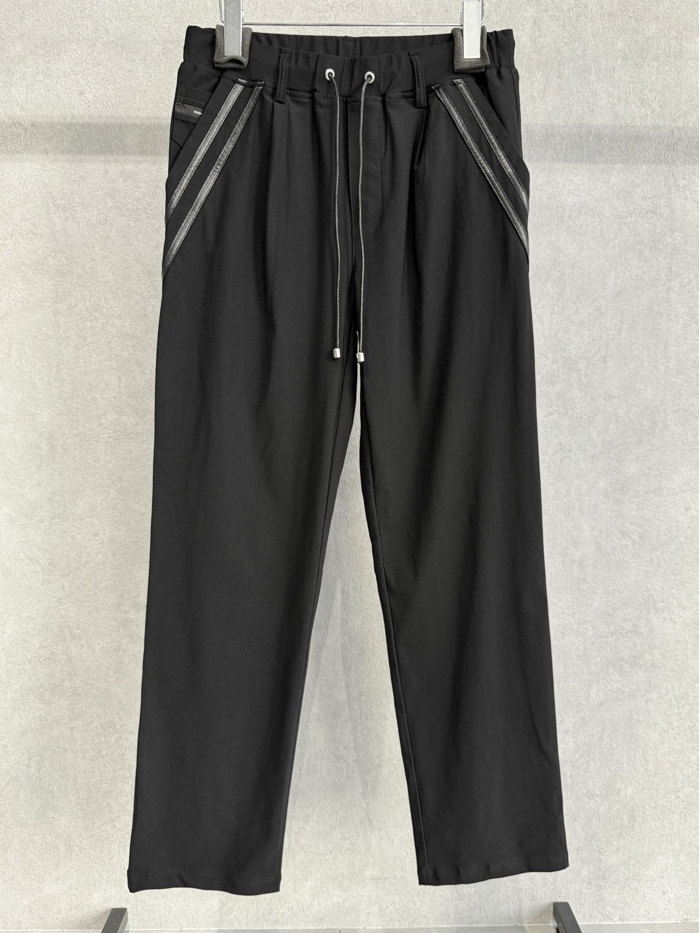 EDGE NYLON SEMI WIDE PT / RC40-ST-014WT / エッジナイロンセミワイドラインパンツ / ブラック×ブラック