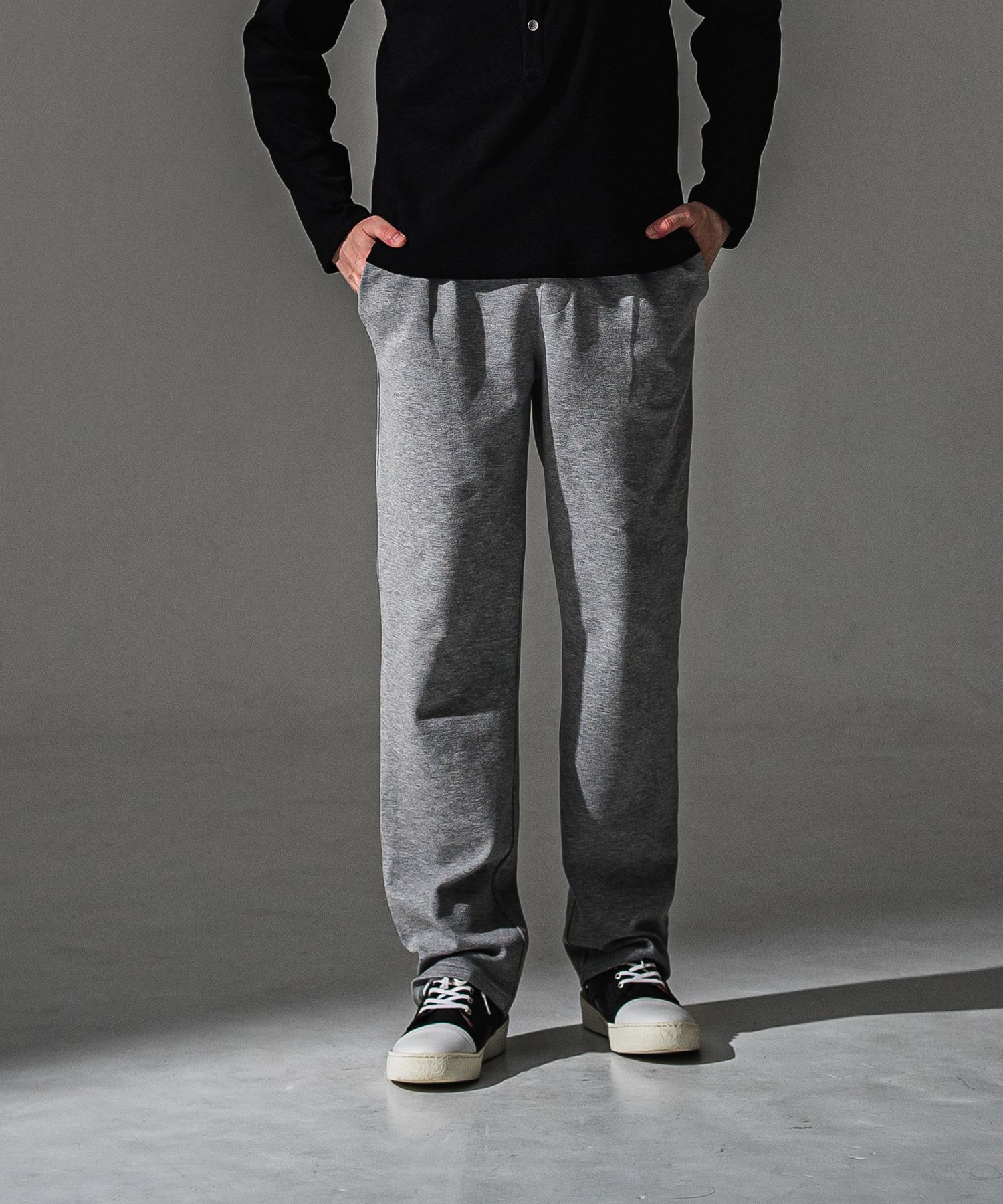 SEMI WIDE TUCK PANTS / RC41-ST-016WT / セミワイドタックパンツ / ブリスターグレー (7月下旬入荷予定)