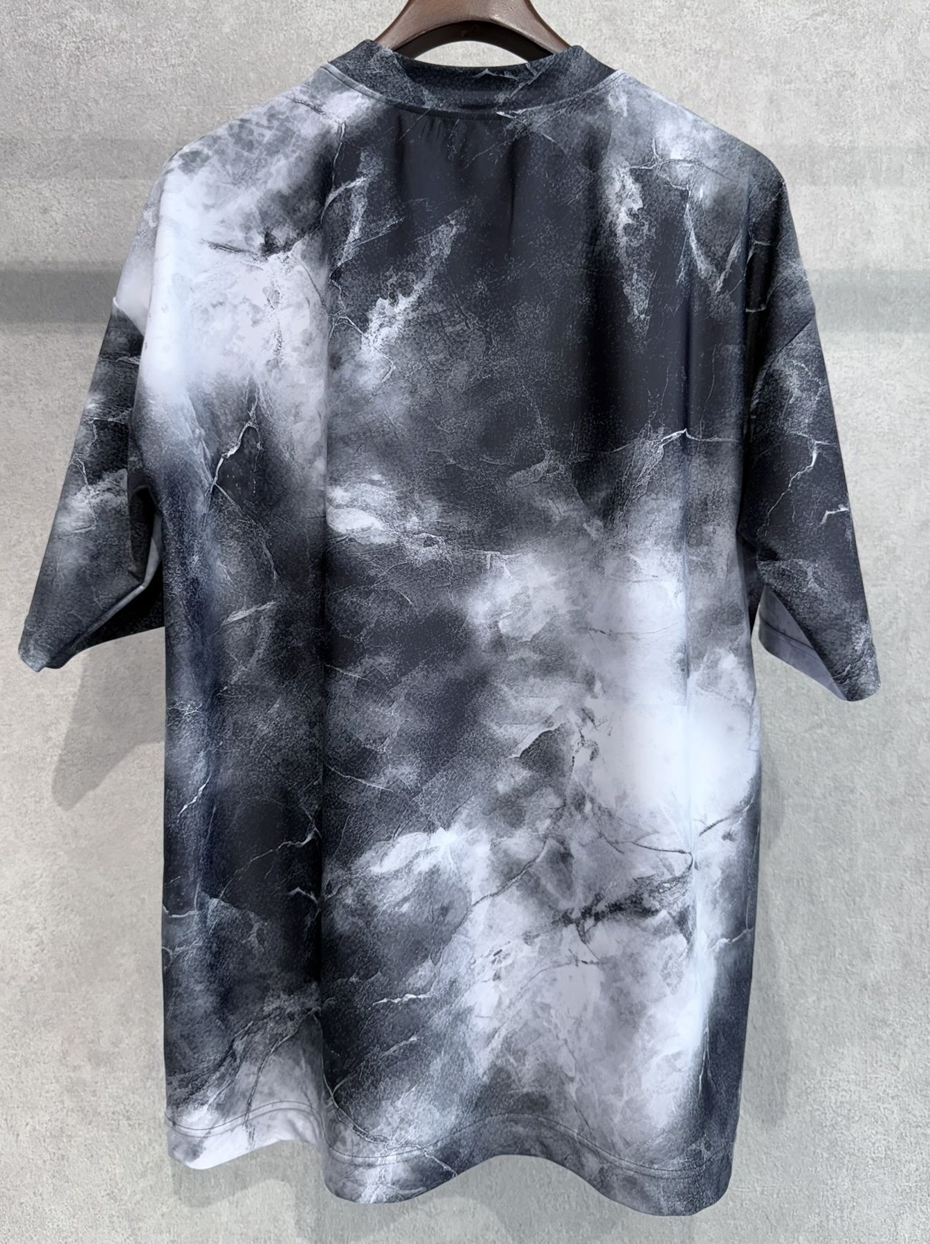 MARBLE RUSH OVER T / RC36-T-012 / マーブル柄ラッシュガードビッグTシャツ / ブラック