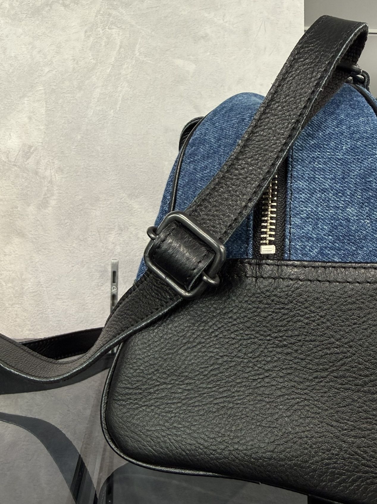 DENIM MINI BOSTON BAG / RC40-BAG-002RD / デニムミニボストンショルダーバッグ / デニム (5月中旬入荷予定)