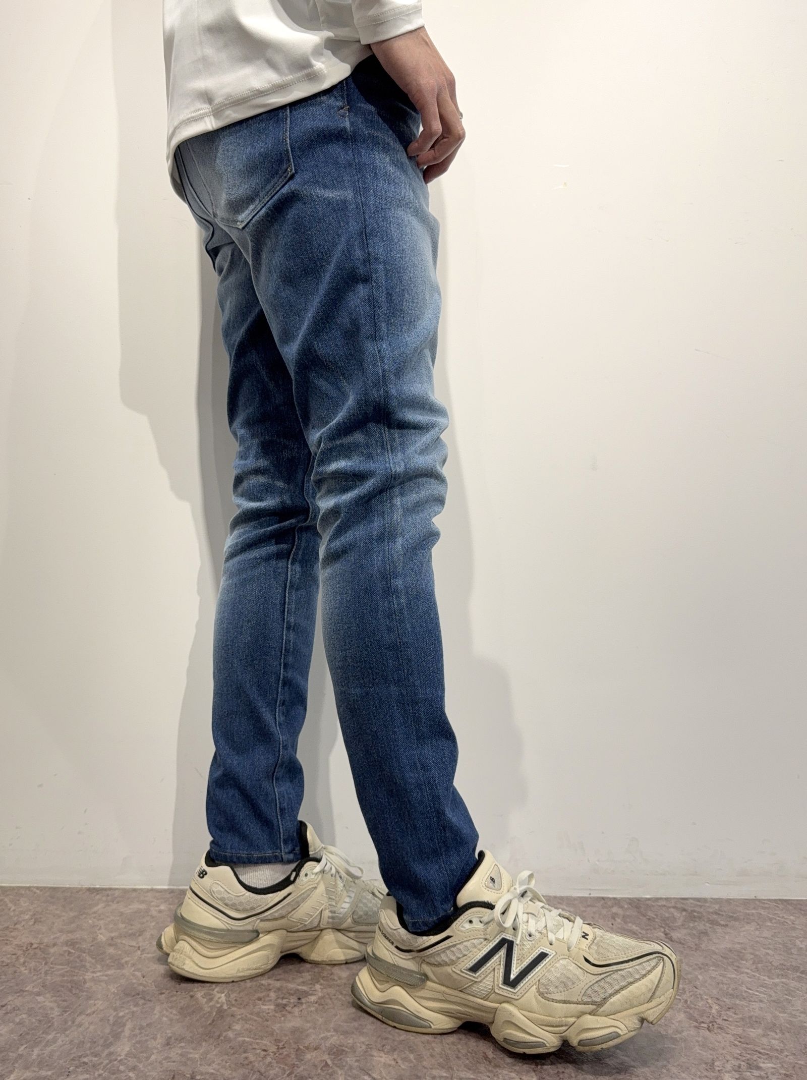 MICK DENIM JERSEY / RC35-ST-020 / デニムジャージテーパードパンツ / インディゴユーズド