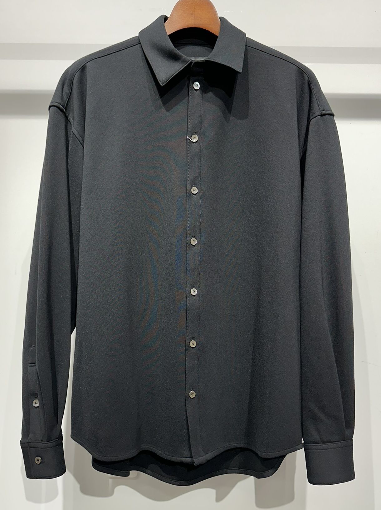 JERSEY JACK SHIRT / RC34-SH-001 / 裏起毛オーバーサイズシャツ / ブラック