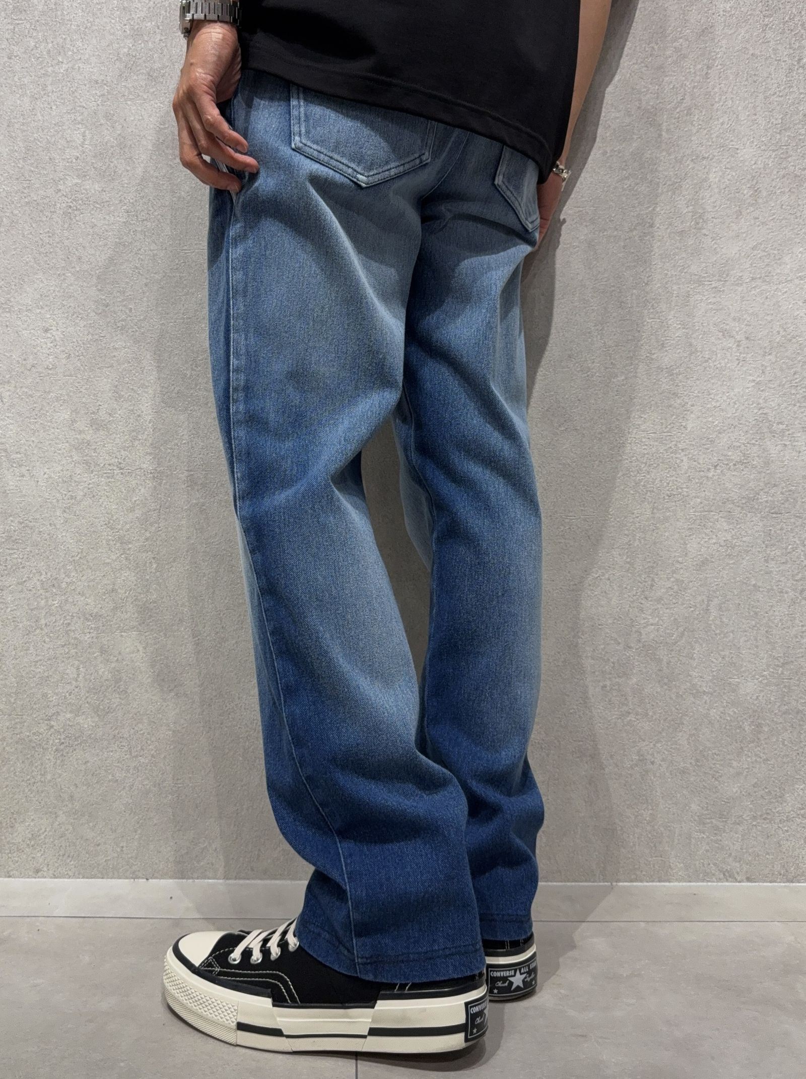 EDGE DENIM SEMI WIDE PT / RC40-ST-014WTD / デニムジャージセミワイドラインパンツ / ダークインディゴ