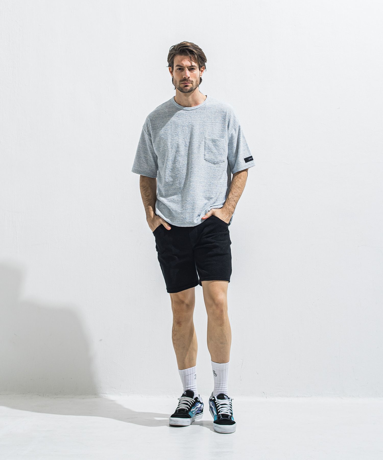 VINTAGE PILE SHORTS / RC40-HP-001 / パイルショーツ / ブラック (5月中旬入荷予定)