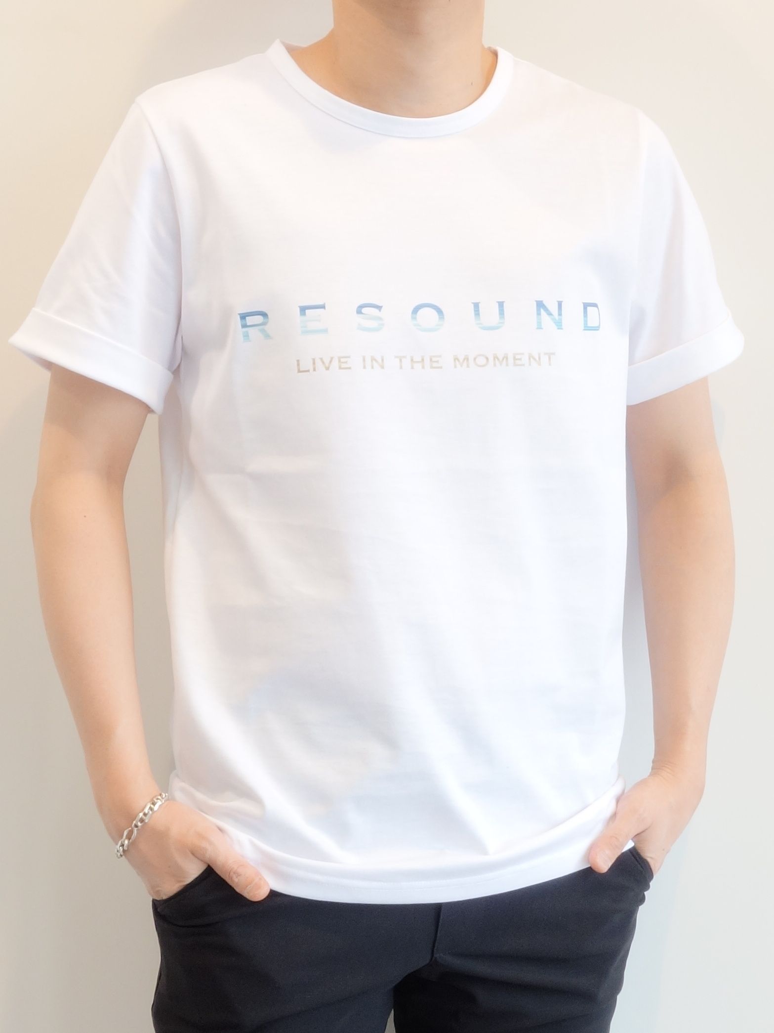 BEACH ROGO ROLL UP JERSEY TEE / RC23-T-004 / ロゴプリントTシャツ