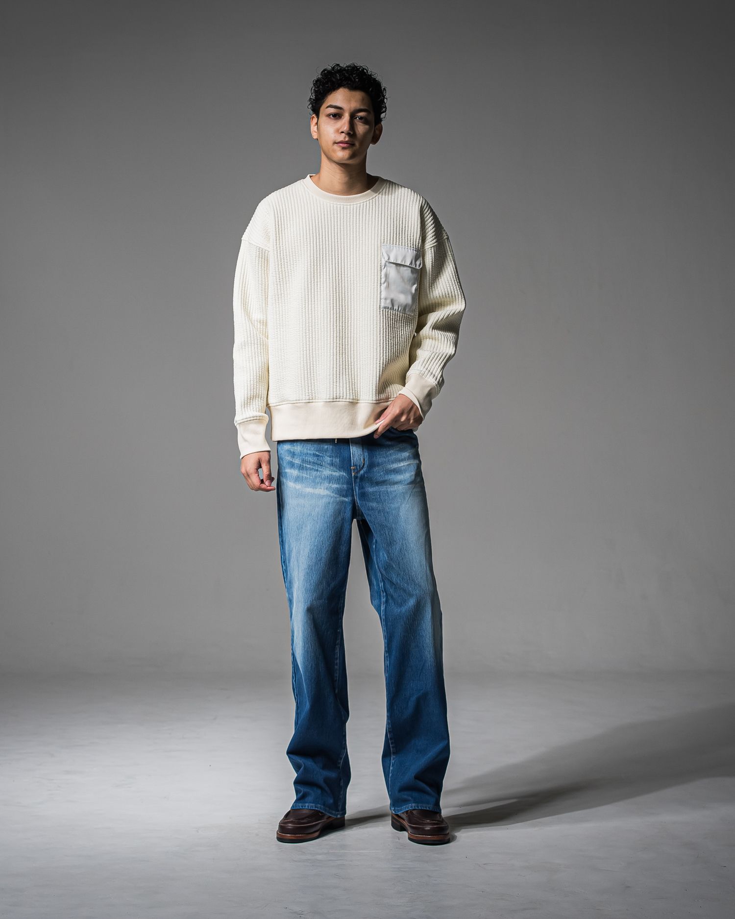 KING DENIM JERSEY / RC37-ST-005 / デニムジャージ バギーワイドパンツ / ライトインディゴ