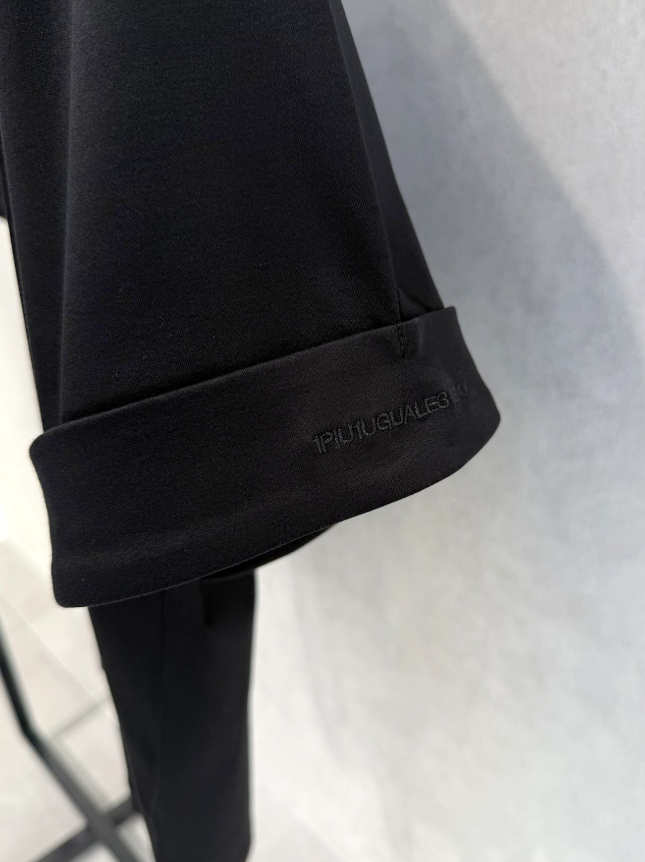 ダブルシルケットロールアップボックスTシャツ / ust-26070 / ブラック