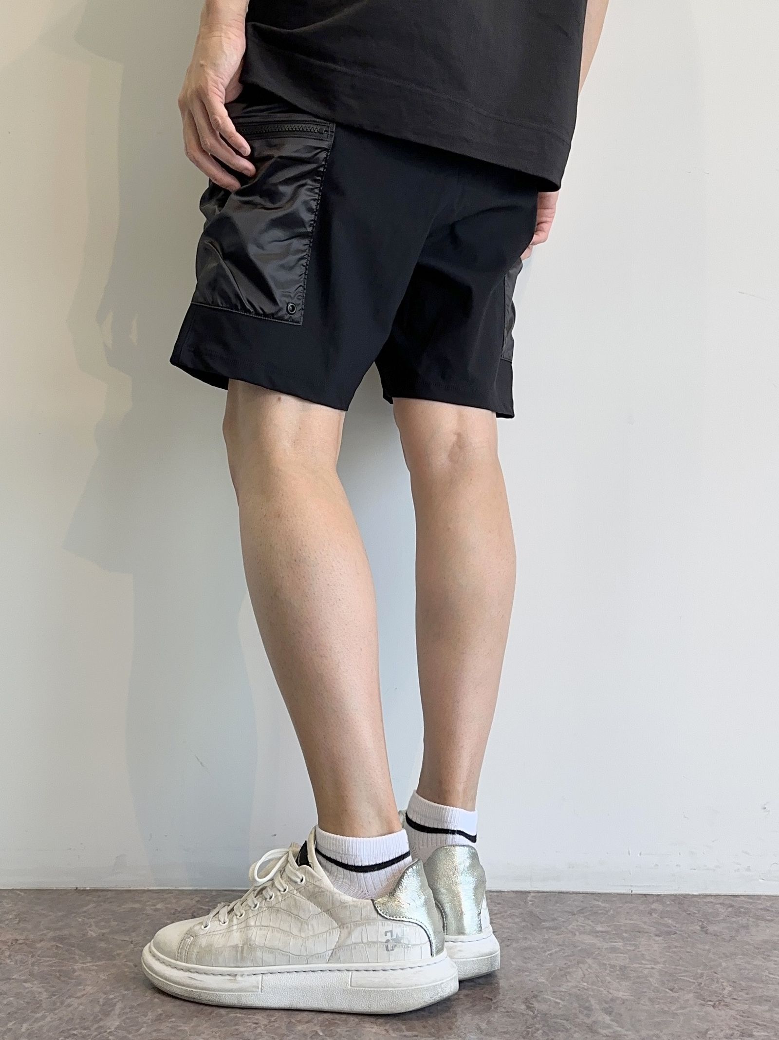 NYLON GR SHORTS / OR2-HP-001 / ナイロンギアカーゴハーフパンツ / ブラック