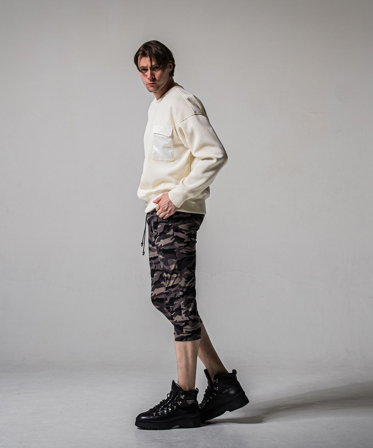 RE CROPPED PT / RC39-HP-002 / クロップドパンツ / ブラックカモフラージュ (4月上旬入荷予定)