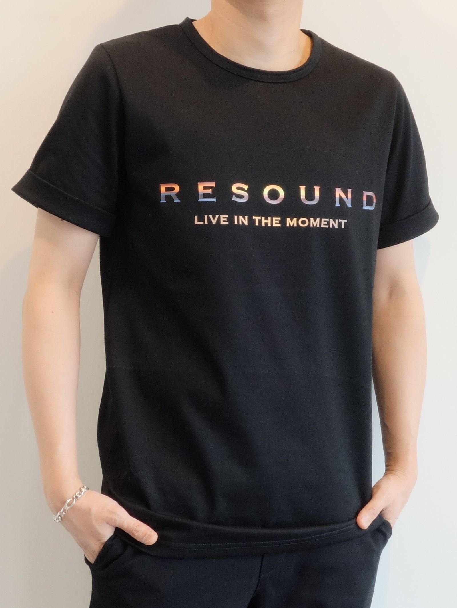 BEACH ROGO ROLL UP JERSEY TEE / RC23-T-004 / ロゴプリントTシャツ