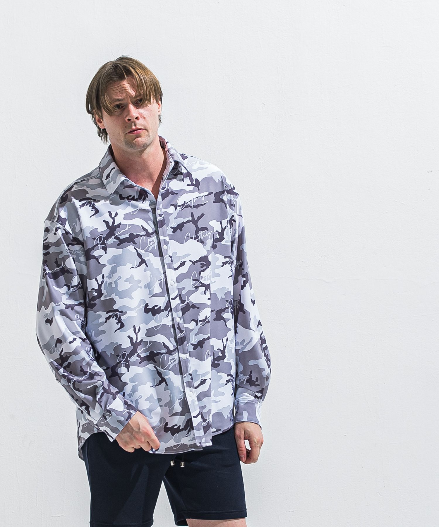 RUSH JACK SHIRTS / RC40-SH-001 / オーバーサイズラッシュガードシャツ / カモフラ (5月中旬入荷予定)