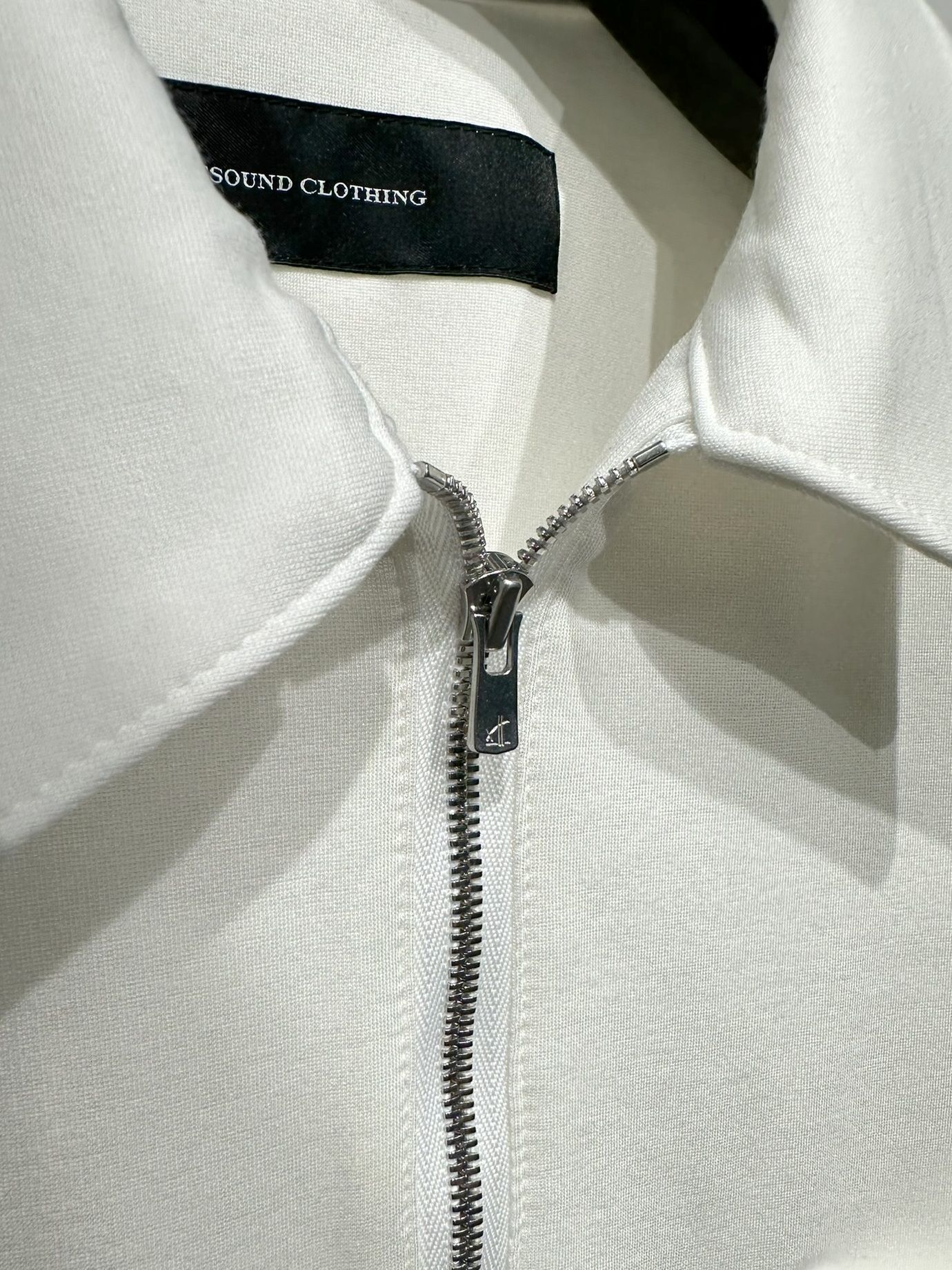 PULLOVER JERSEY SHIRT / RC34-SH-002 / 裏起毛ハーフジップシャツ / ホワイト