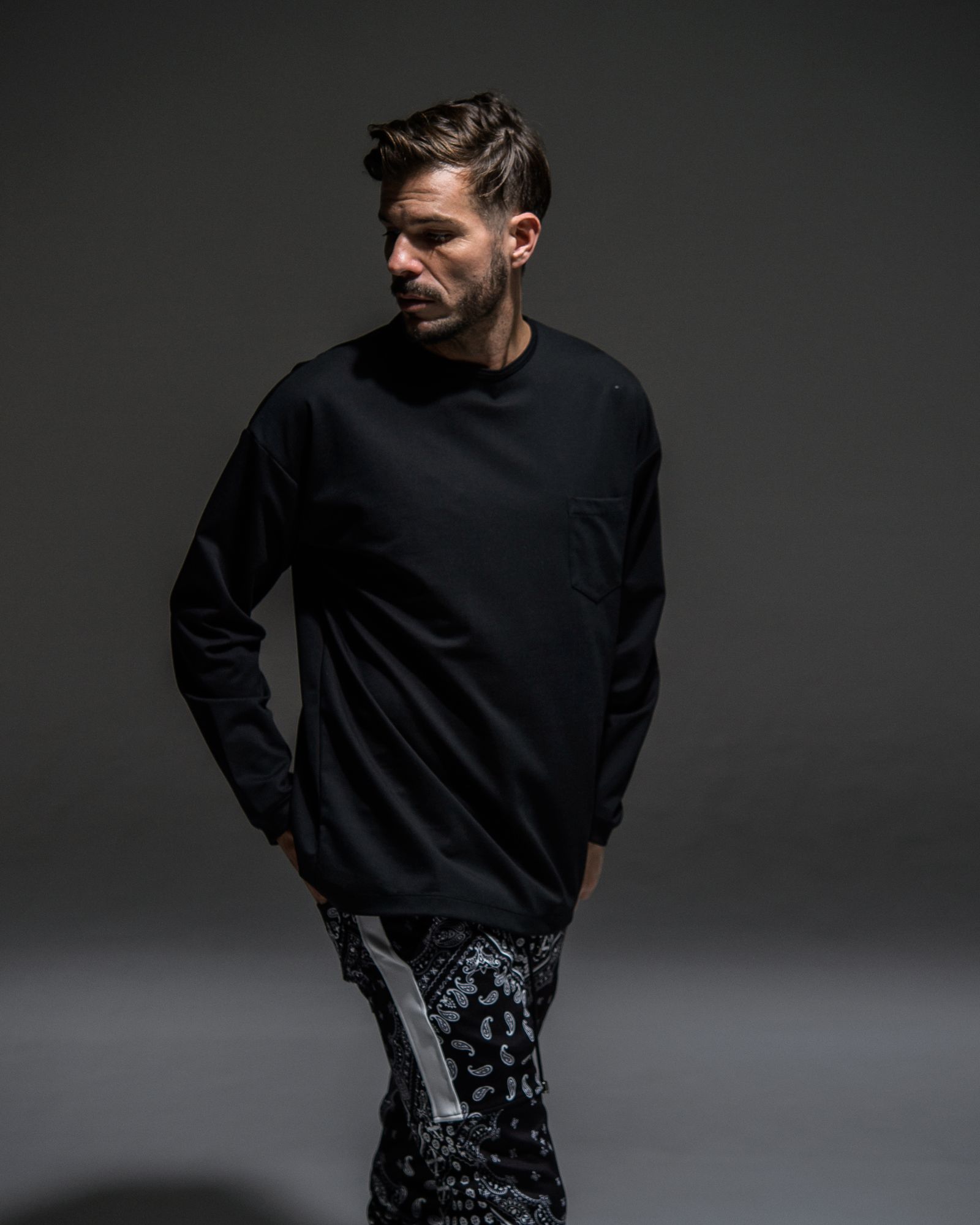 DOUBLE LOOSE POCKET LONG TEE / RC21-T-003 / ロングスリーブTシャツ