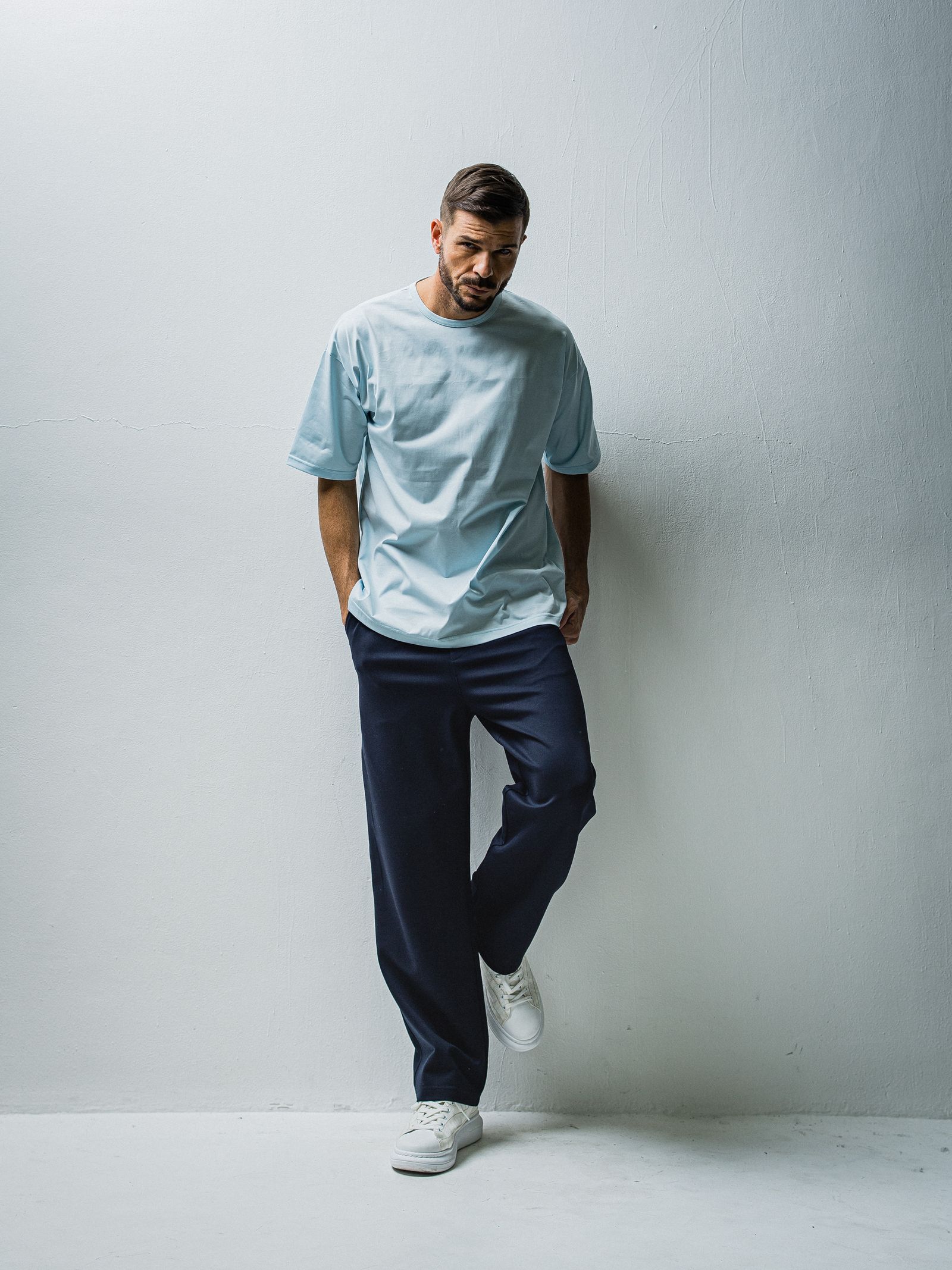 BACK ICON ROGO LOOSE TEE / RC27-T-001 / バックロゴビッグTシャツ / サックス※