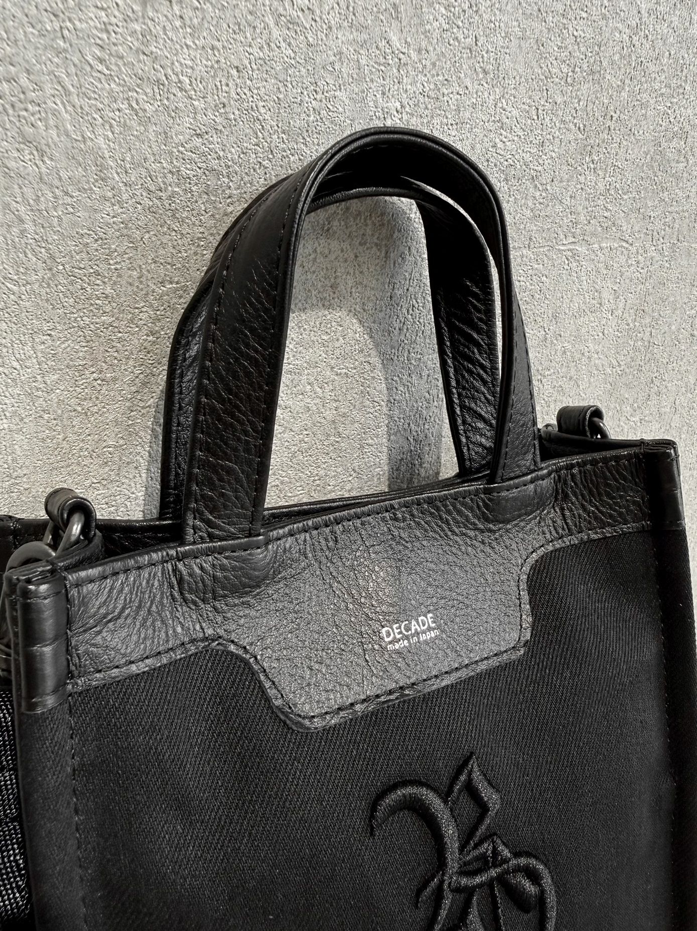 DENIM MINI TOTE BAG / RC41-BAG-001RD / デニムミニトートショルダーバッグ / ブラック