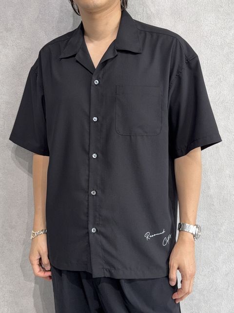 【LUKE別注】 ZACK HALF SHIRTS / RC36-SH-002LUKE / 裾ロゴ半袖シャツ / ブラック