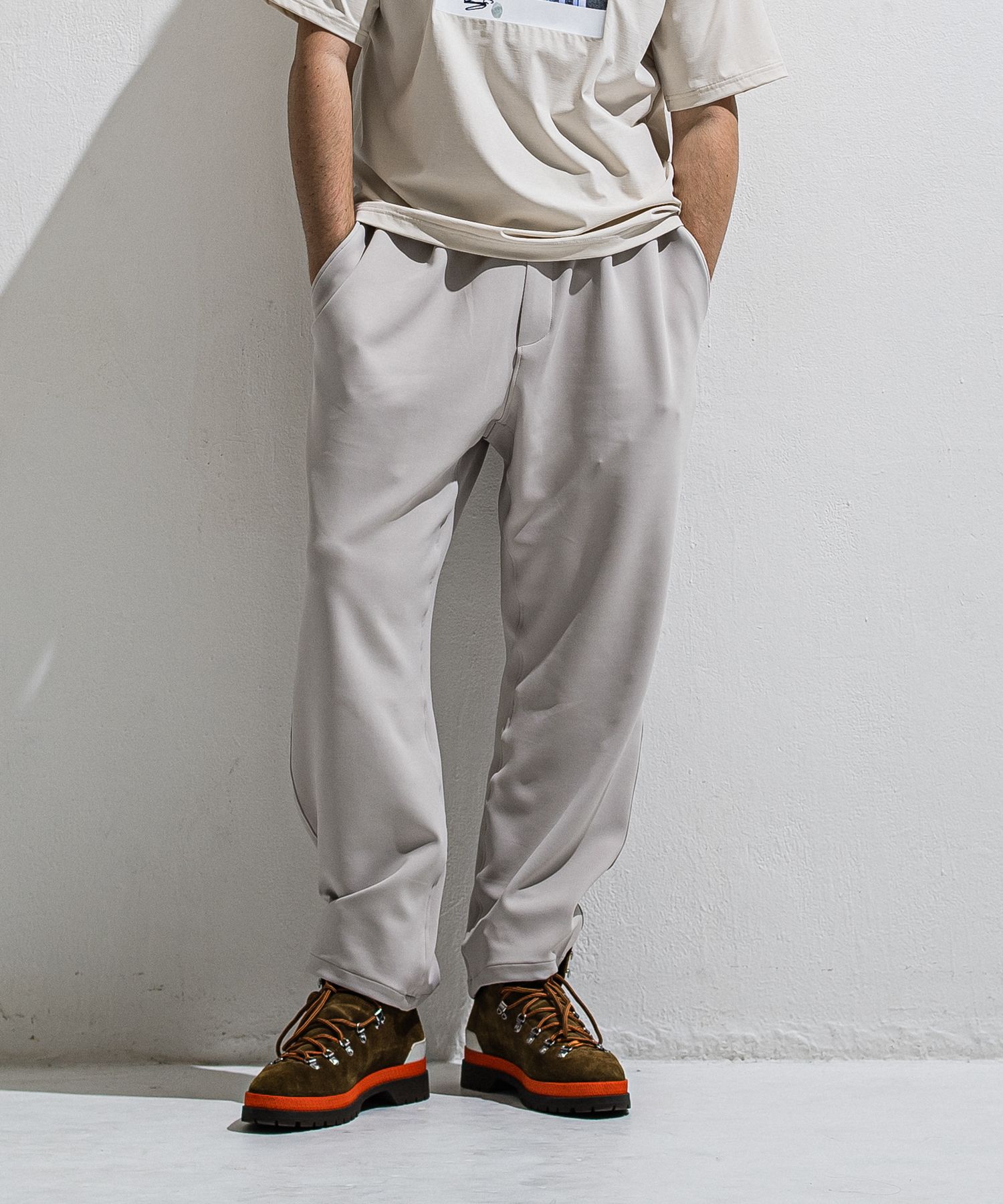 EMILIO DB WIDE PANTS / DP1-ST-003 / ダンボールジャージスーパーワイドパンツ / グレージュ (3月中旬入荷予定)
