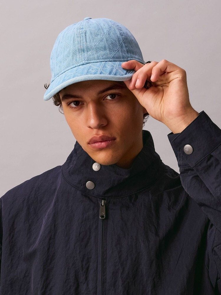 エンブレムキルトレザーパッチデニムキャップ / 4D5030G / VHJ(ブルー)