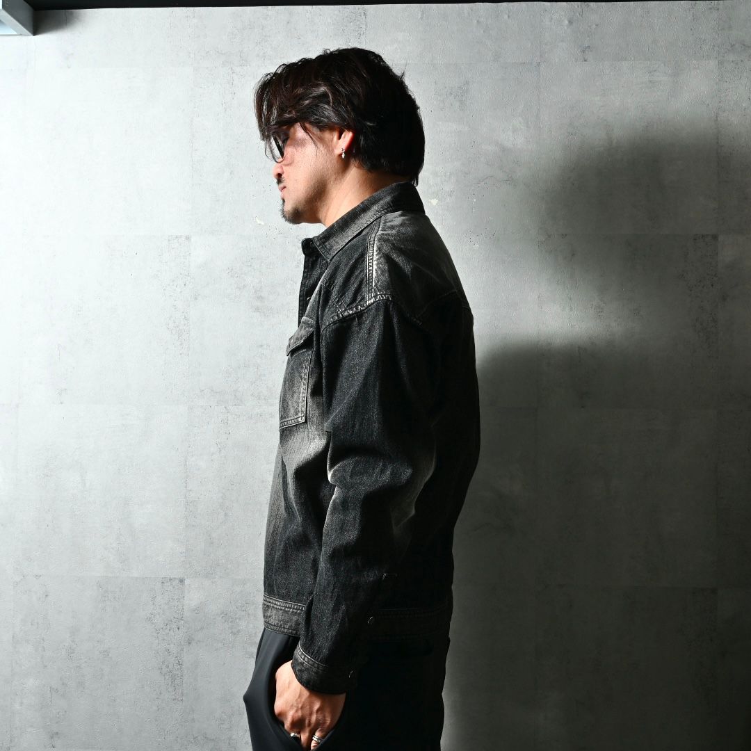 WESTAN JK / DP1-JK-004 / ウエスタンシャツジャケット / ブラックユーズド (3月中旬入荷予定)
