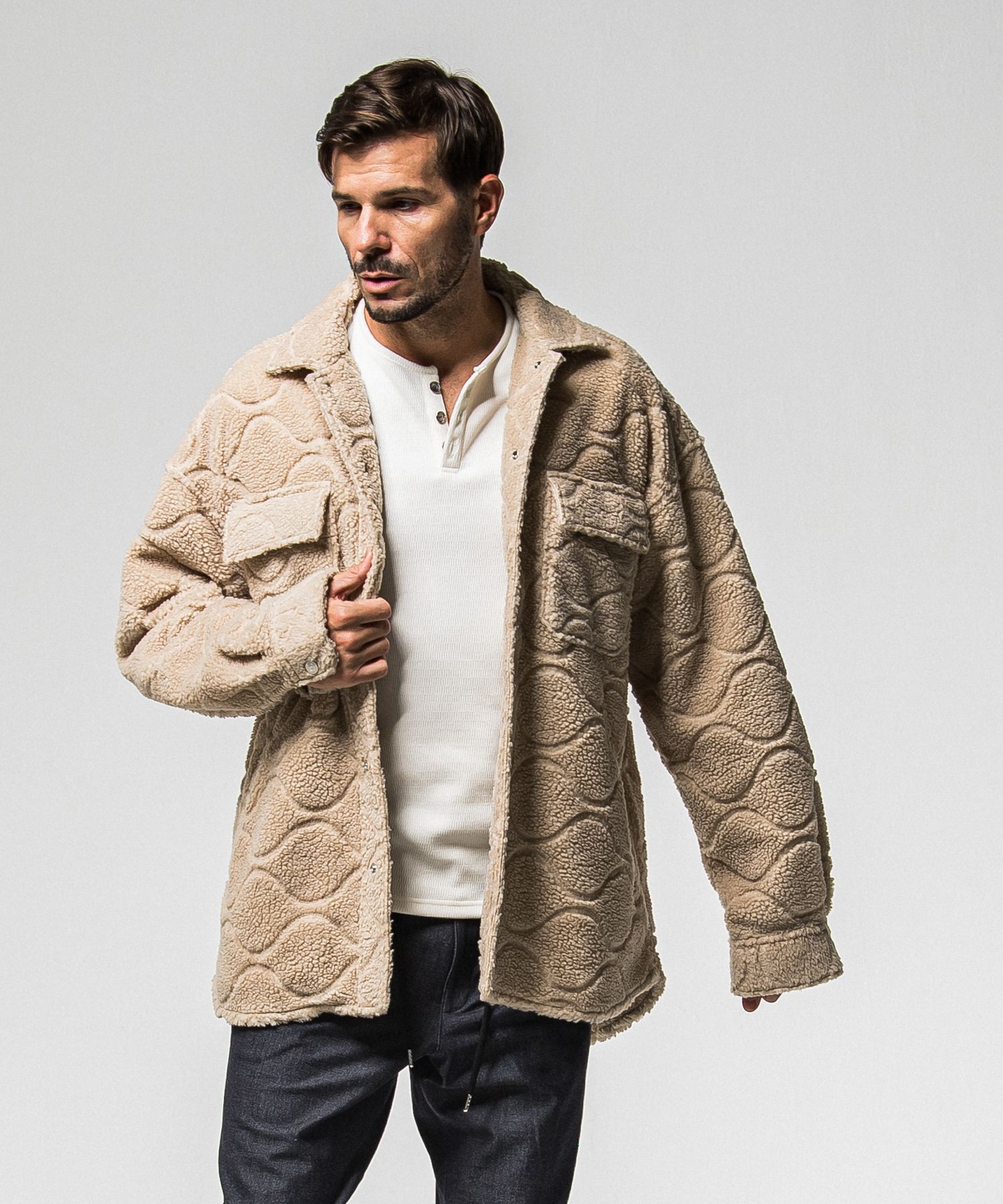 CPO BOA SHIRTS JK / RC38-JK-006 / ボアCPOシャツジャケット / ブラウン (11月上旬入荷予定)