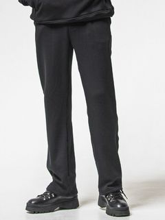 VELOURS FLEECE WIDE TUCK PANTS / RC38-ST-016HWT / 裏起毛スウェットワイドタックパンツ / ブラック (11月中旬入荷予定)