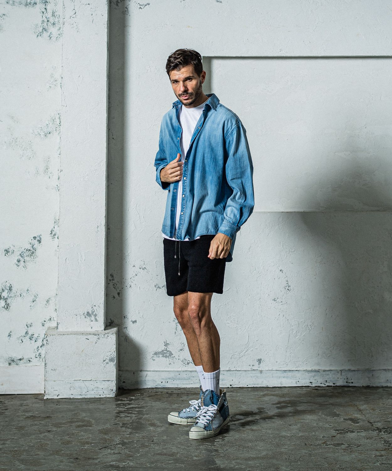 DENIM JACK SHIRTS / RC35-SH-001D / オーバーデニムシャツ / インディゴユーズド
