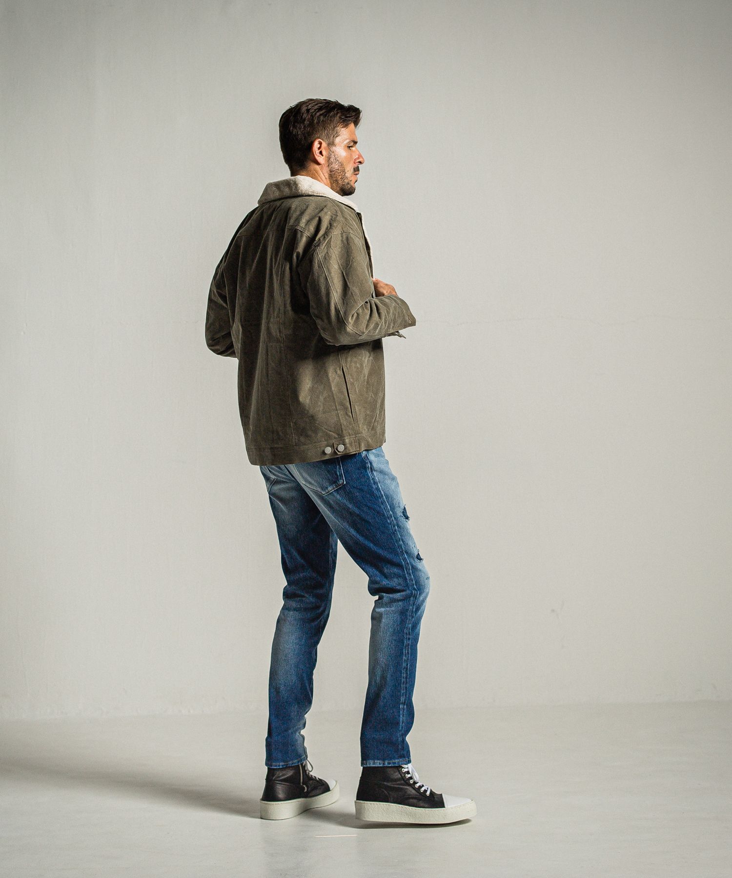 MICK DENIM JERSEY / RC34-ST-020 / デニムジャージテーパードパンツ / インディゴユーズド