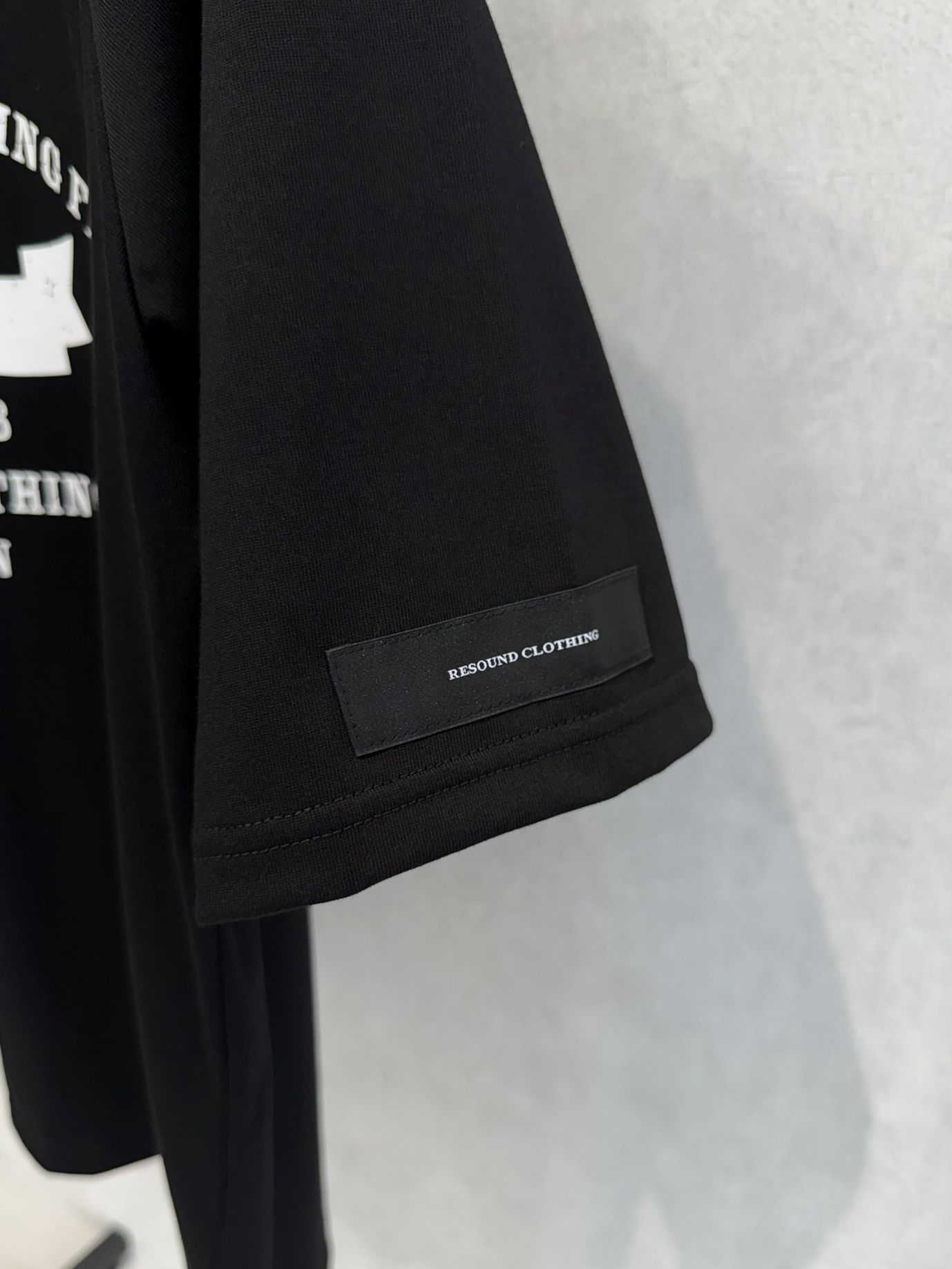 COLLEGE RAGLAN OVER TEE / RC39-T-002 / カレッジロゴラグランビッグTシャツ / ブラック