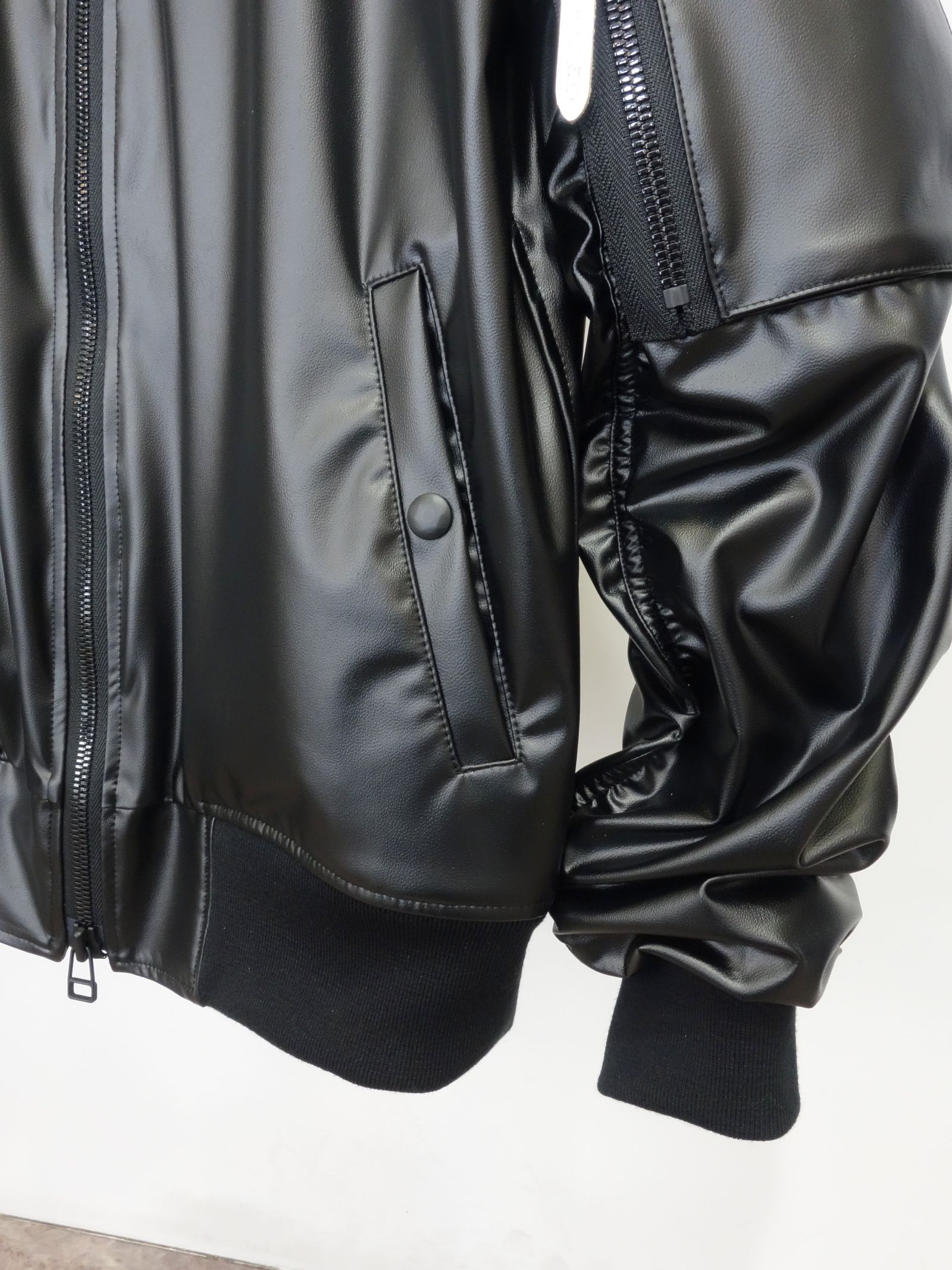 DAVID JACKET / RC25-JK-003 / MA-1 / レザーブラック