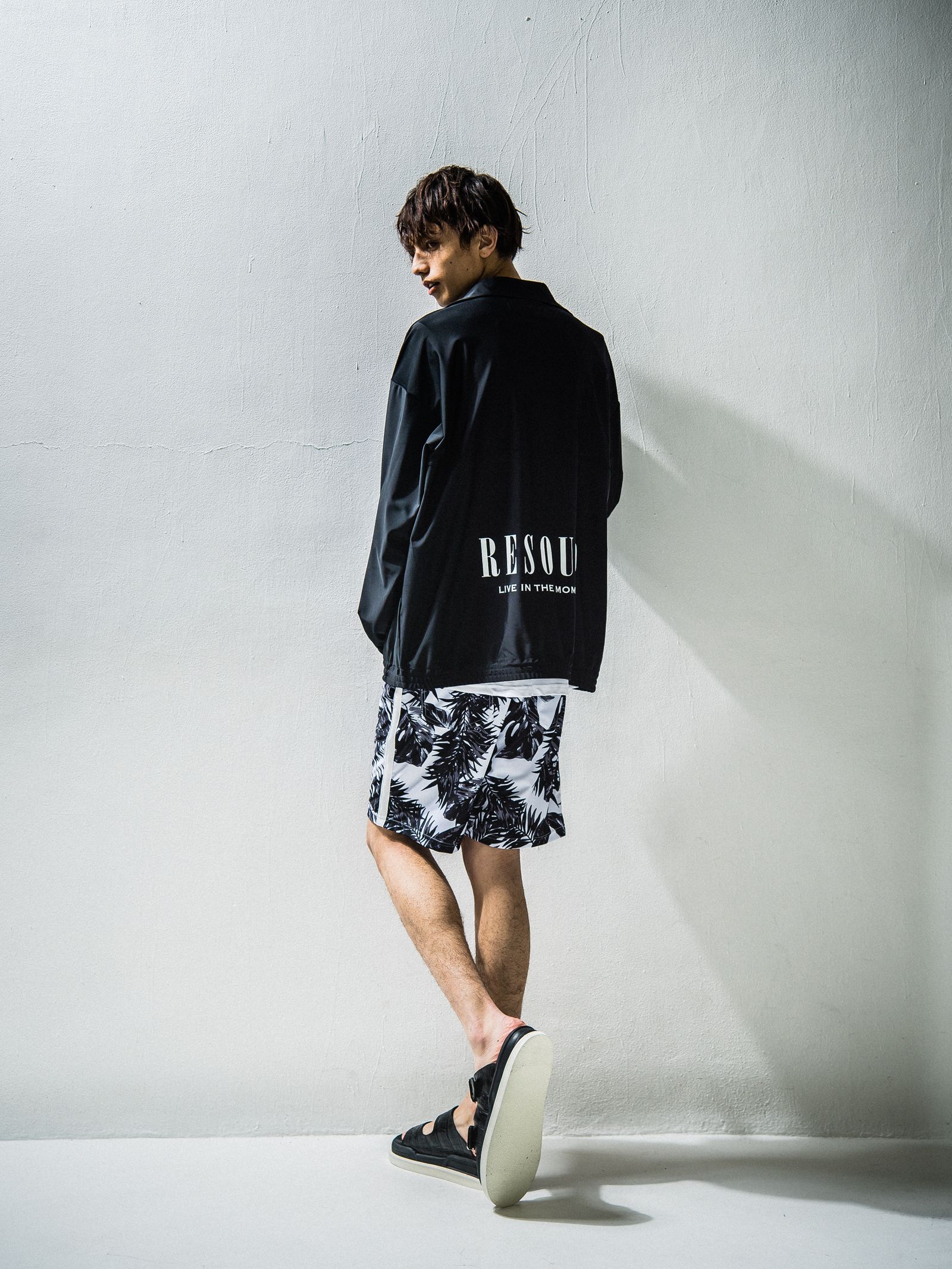 LEAF RUSH SHORTS / RC24-HP-003 / ラッシュガードハーフパンツ ※
