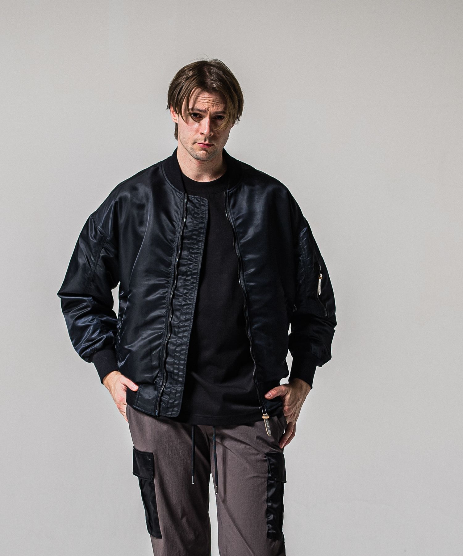 LIGHT DAVID JACKET / RC39-JK-002 / ナイロンライトMA-1 / ナイロンブラック (2月下旬入荷予定)