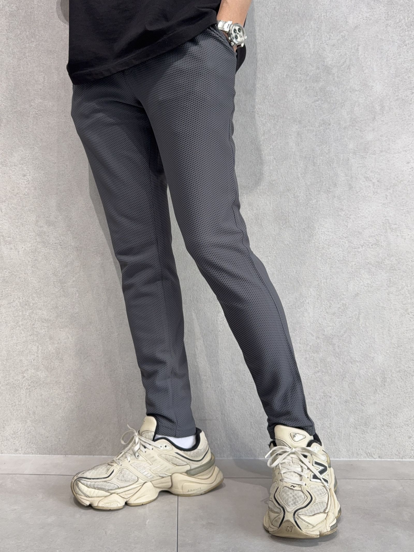 CHRIS EASY TUCK PANTS / RC40-ST-016T / イージータックパンツ / メッシュチャコール