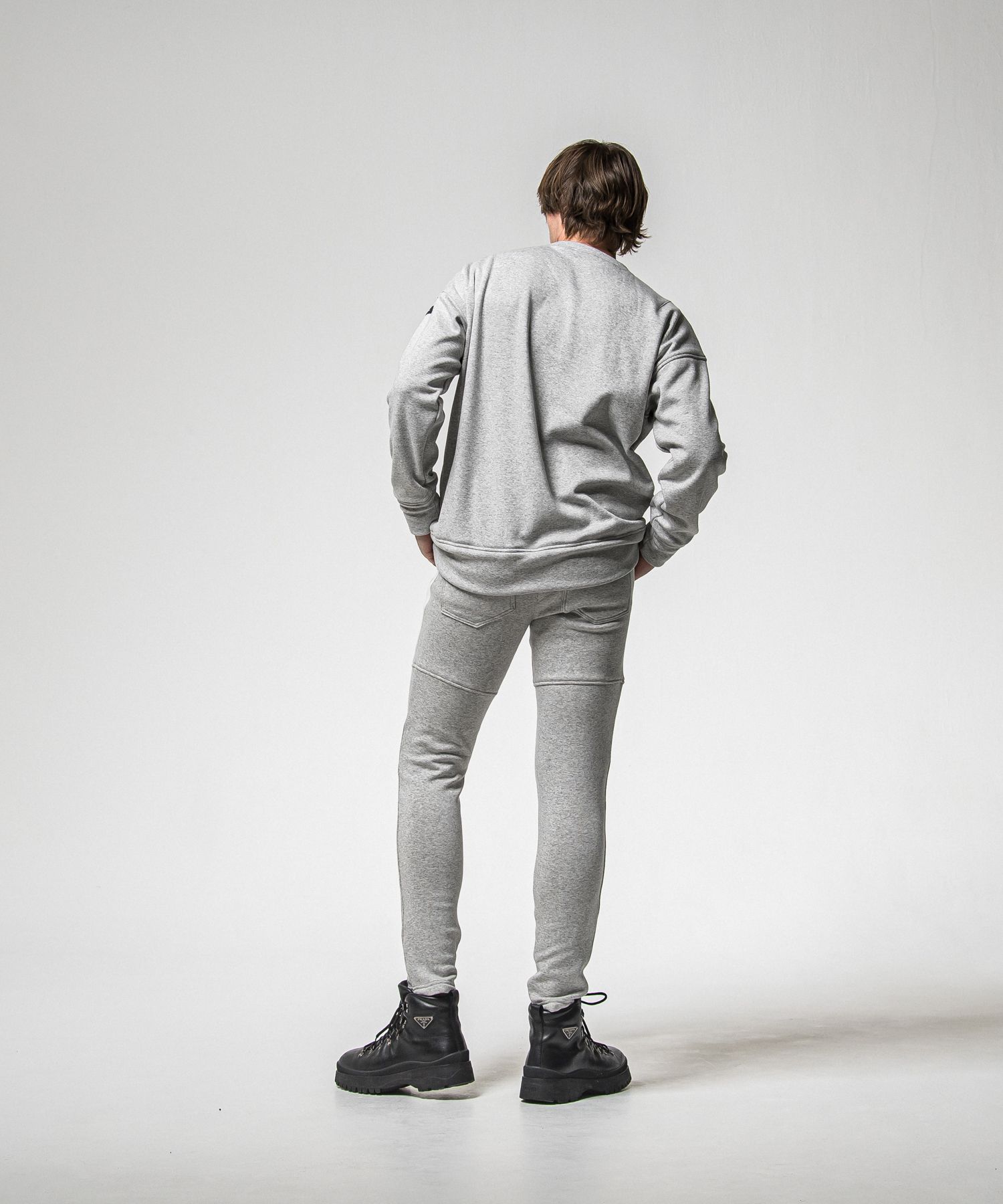 VELOURS FLEECE TYLER PANTS / RC38-ST-026H / 裏起毛スウェットラインパンツ / グレー (11月中旬入荷予定)